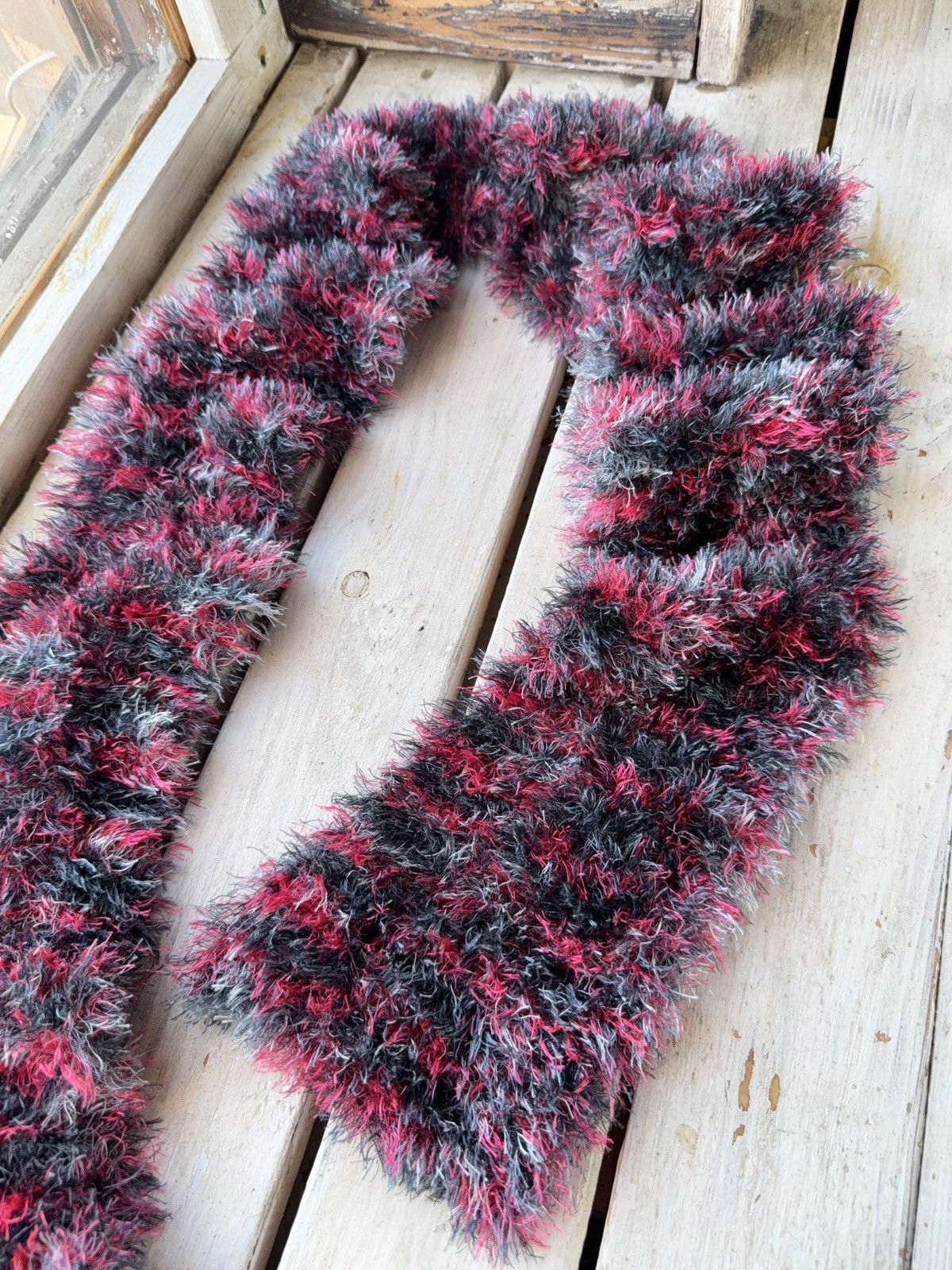Vintage Avant Garde japanese fuzzy mohair Opium scarf vintage y2k Size ONE SIZE - 3 Thumbnail