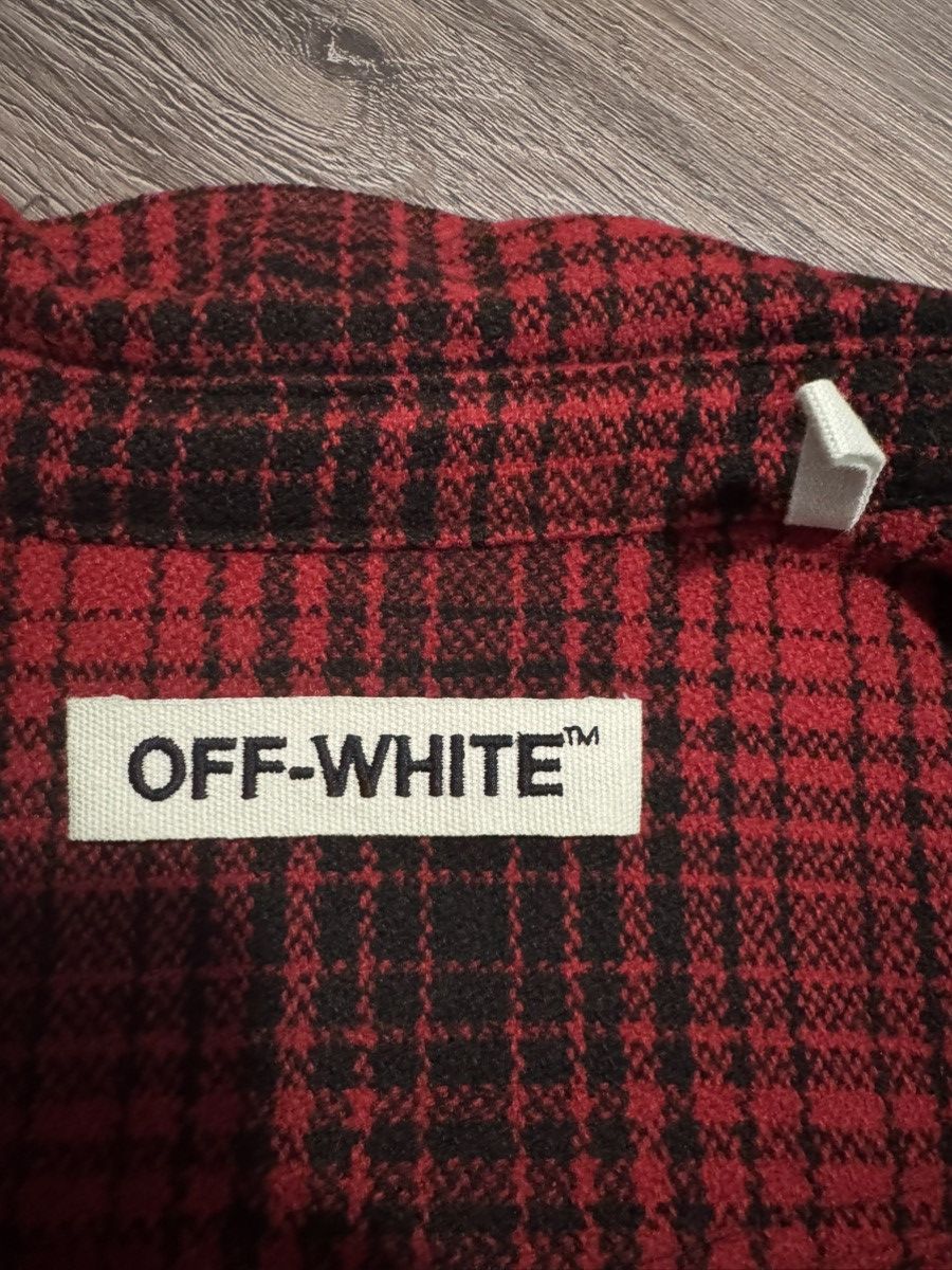 Off-White Offwhite red black tartan flannel shirt medium. Worn once Size US M / EU 48-50 / 2 - 8 Thumbnail