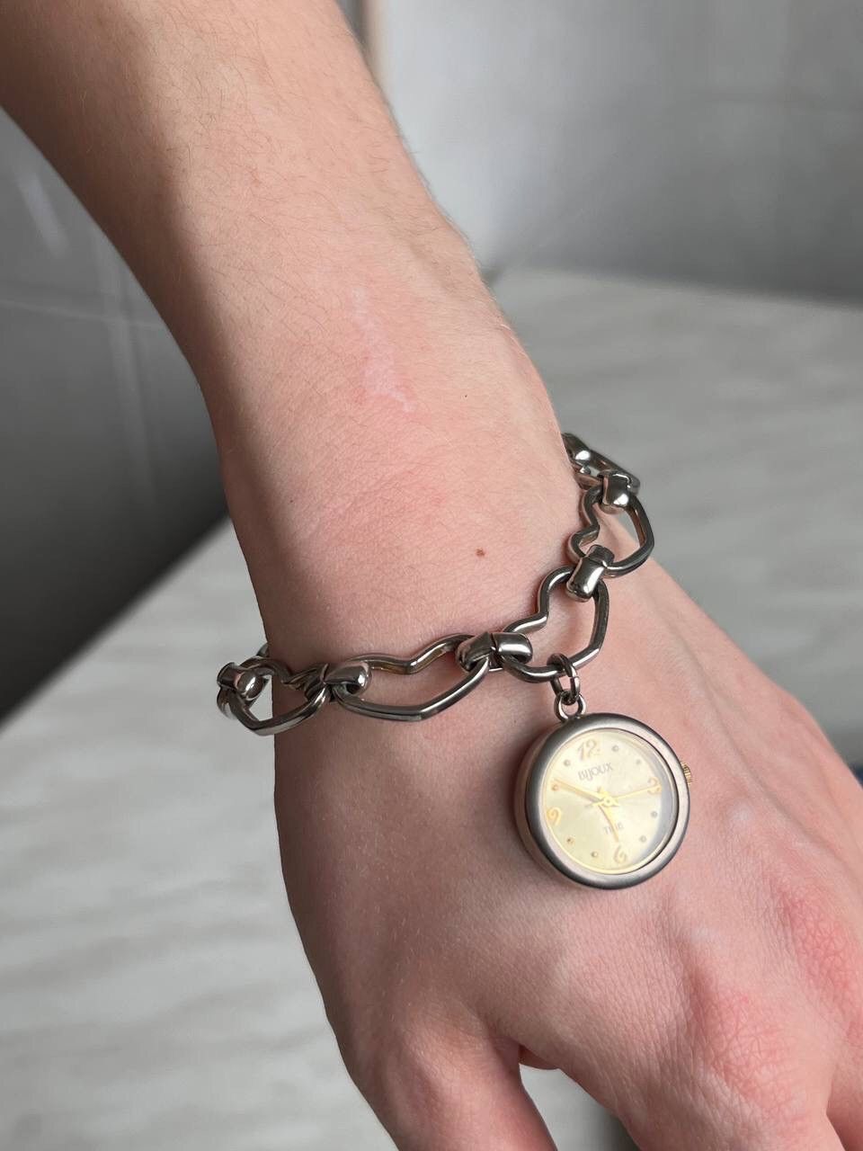 Japanese Brand × Vintage Vintage ❤️ Heart Japanese style futuristic Steel Watch Size ONE SIZE - 9 Thumbnail