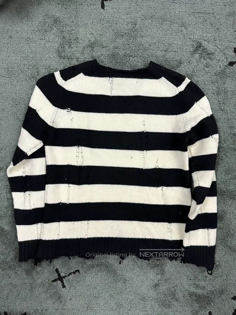 Other JUNYA WATANABE Striped Destroyed Knit Sweater Size US S / EU 44-46 / 1 - 5 Thumbnail