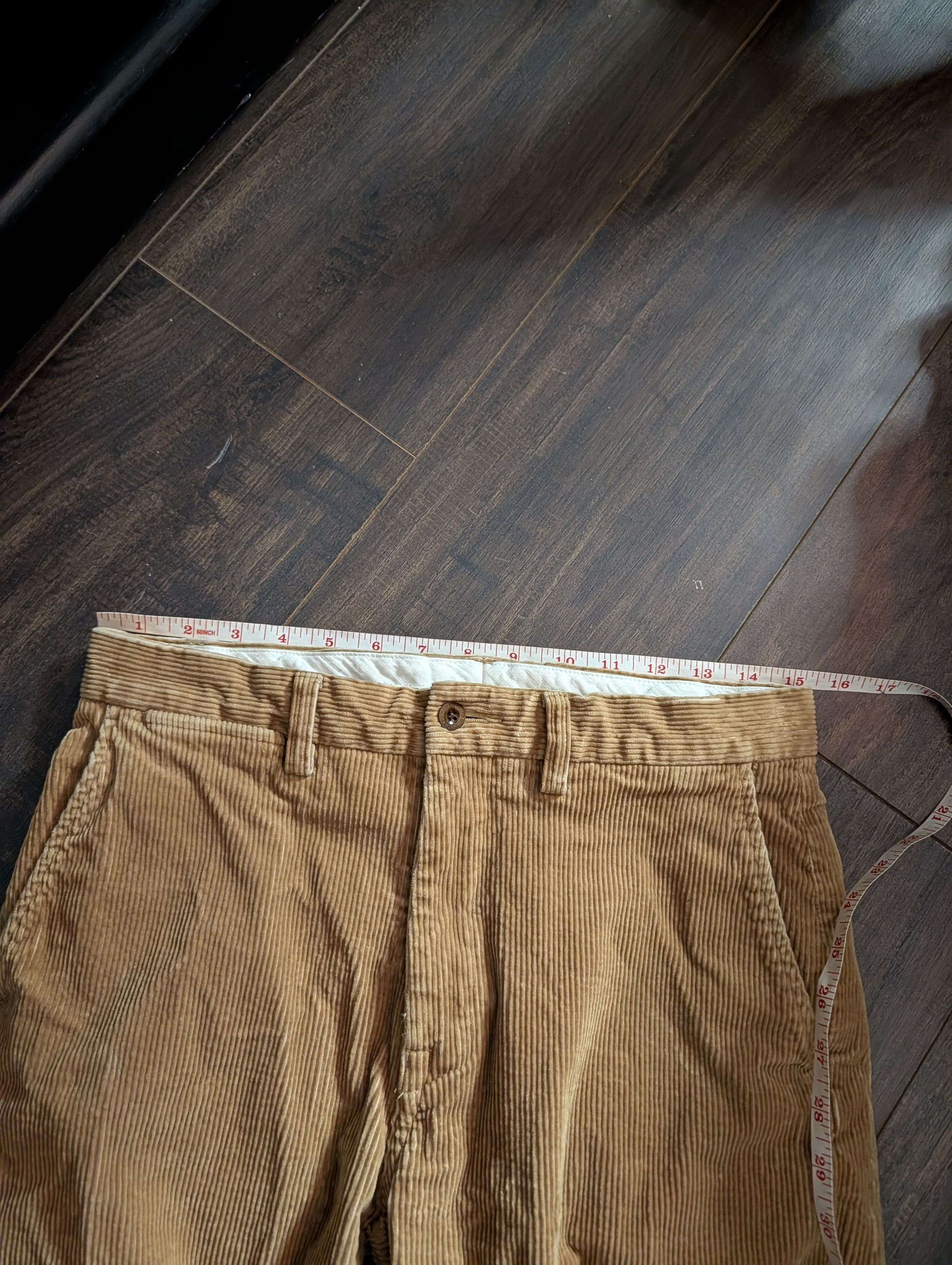 Polo Ralph Lauren Vintage tan Suffield corduroy cotton pants 31" Size US 31 - 12 Thumbnail