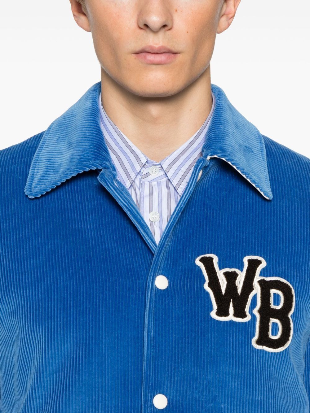 Wales Bonner o1mle0825 Homecoming Varsity Jacket in Blue Size US M / EU 48-50 / 2 - 5 Thumbnail