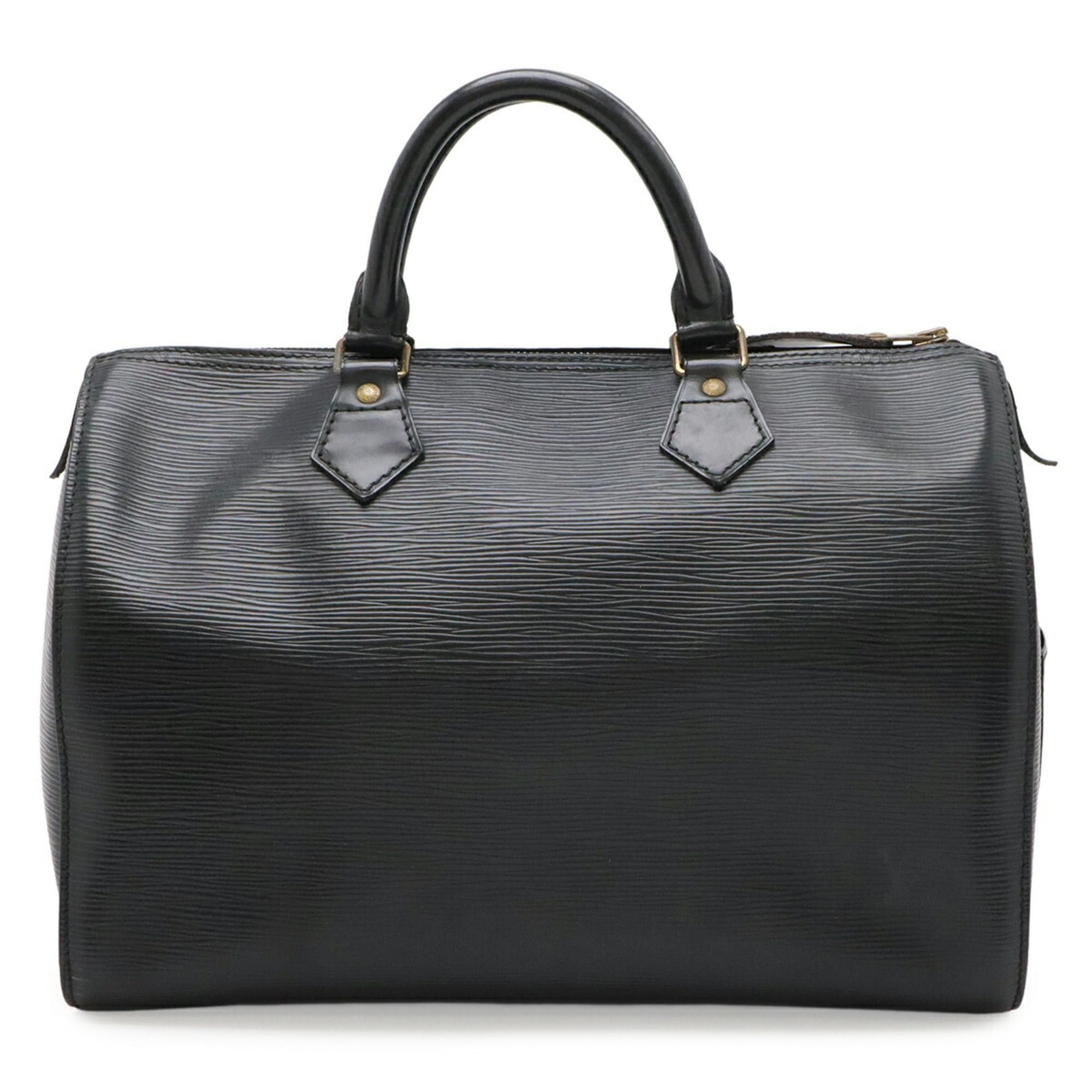 Louis Vuitton LOUIS VUITTON Epi Speedy 30 Handbag Boston Bag Leather Noir Black M59022 Size ONE SIZE - 1 Thumbnail