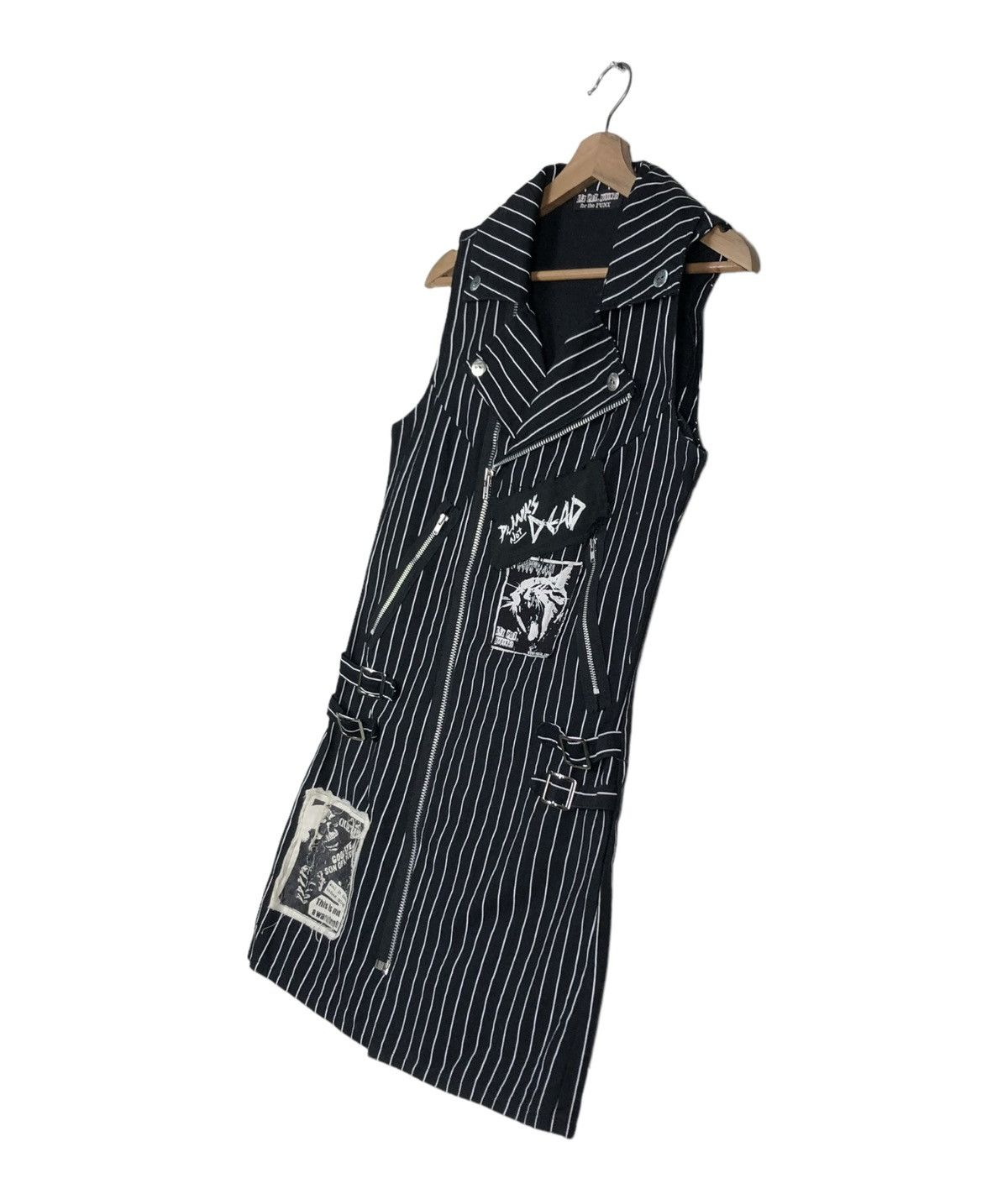 Japanese Brand BIKER TANKTOP SEX POT REVENGE FOR THE PUNK STRIPE PARACHUTE Size US M / EU 48-50 / 2 - 2 Thumbnail