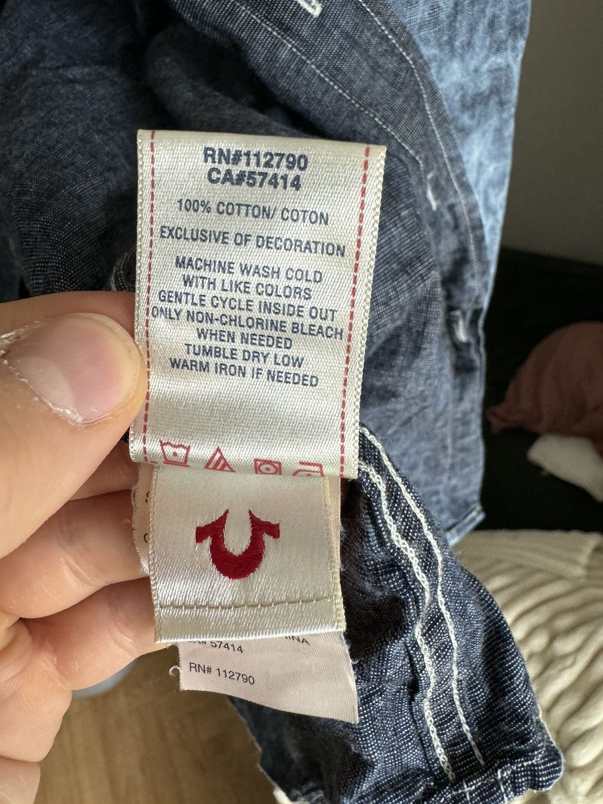 Japanese Brand × True Religion × Vintage True Religion Dyed Shirt Size US L / EU 52-54 / 3 - 8 Thumbnail