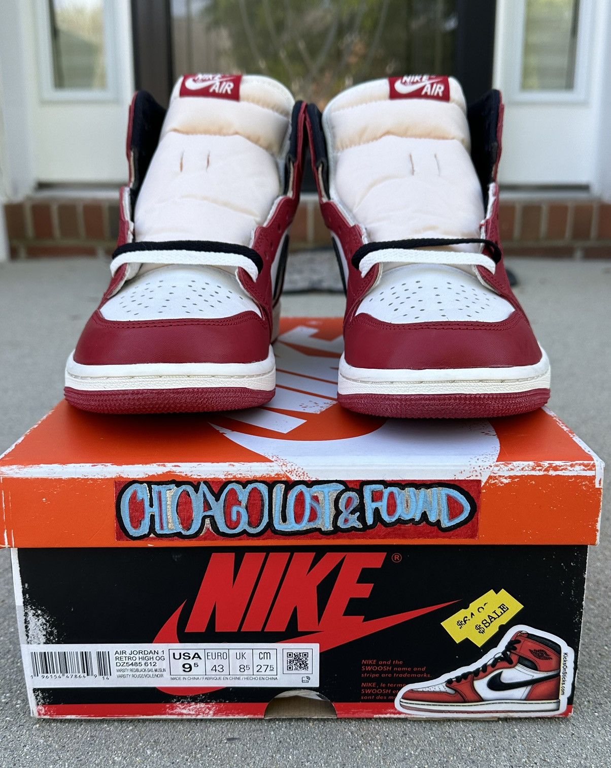 Nike Size 9.5 - Jordan 1 Retro High OG Chicago Lost u0026 Found | Grailed