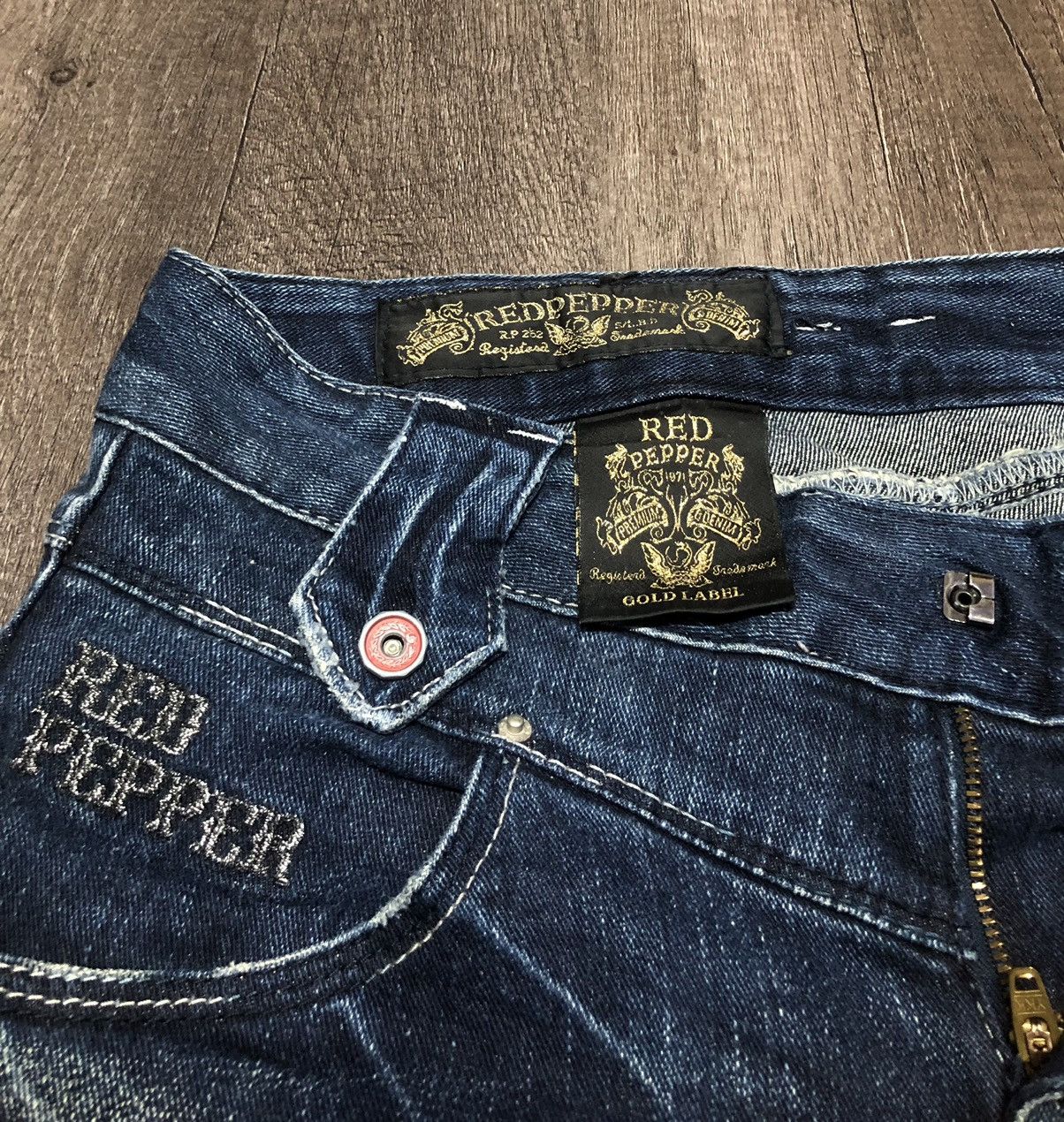 Designer × Japanese Brand Vintage Red Pepper Jeans Gold Label Japanes Brand Size 30" / US 8 / IT 44 - 17 Thumbnail