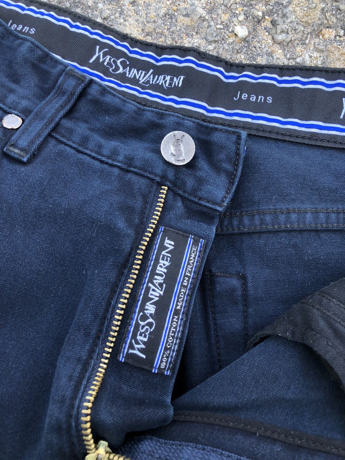 Vintage × Yves Saint Laurent Vintage YSL Yves Saint Laurent Denim Jeans Size US 29 - 3 Thumbnail