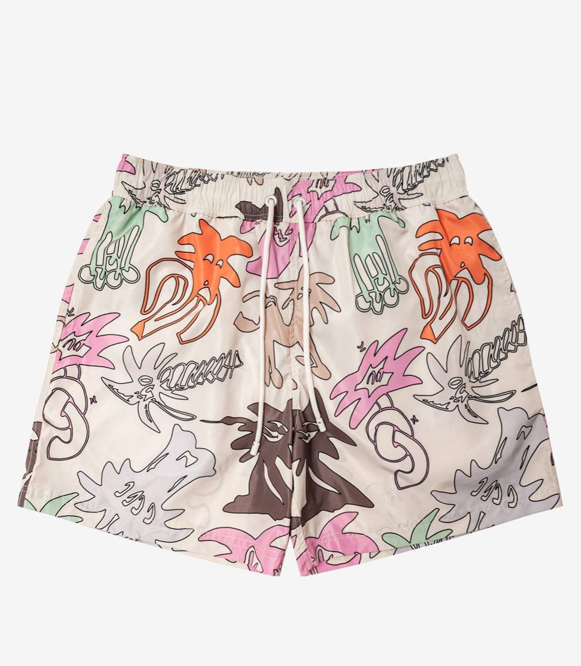 Palm Angels Palm Angels All Over Print Swim Shorts Butter 30 Size US 30 / EU 46 - 1 Thumbnail