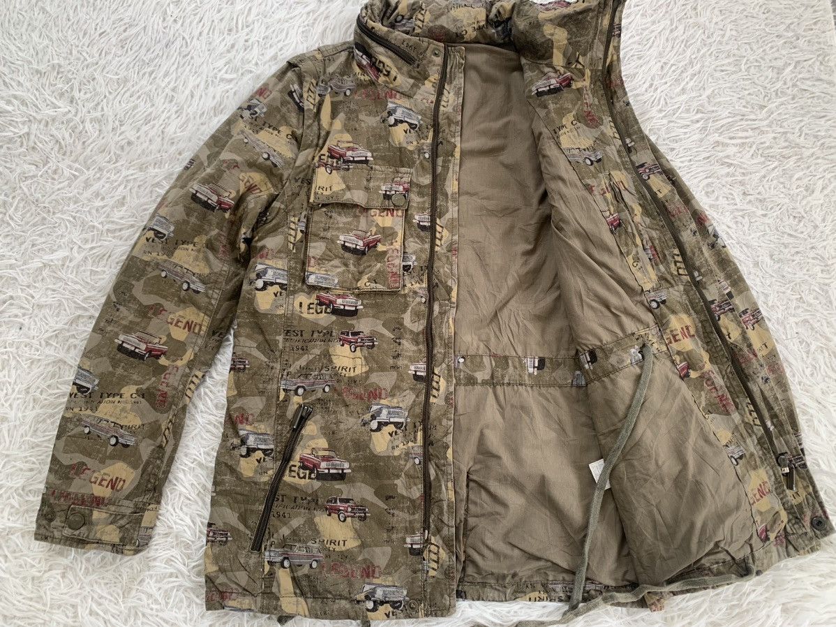 Jeep Full print jeep spirit jacket detachable sleeve Size US S / EU 44-46 / 1 - 12 Thumbnail