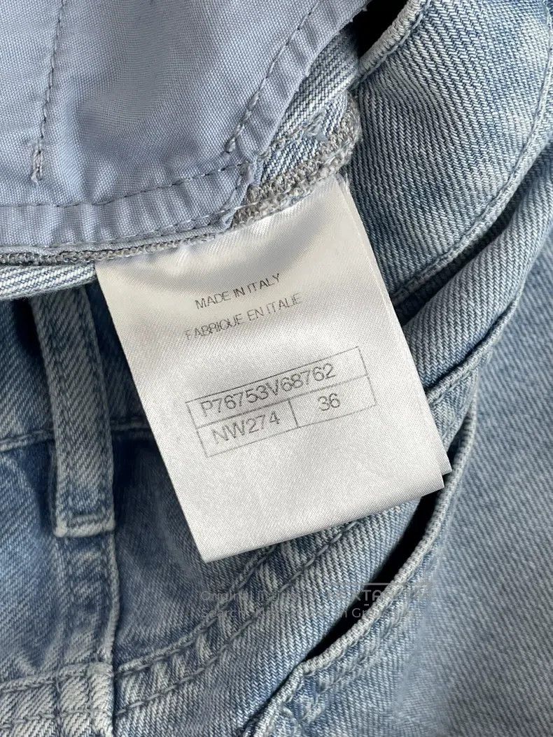 Chanel Chanel Blue camellia hollow jeans Size 24" / US 00 / IT 34 - 4 Thumbnail