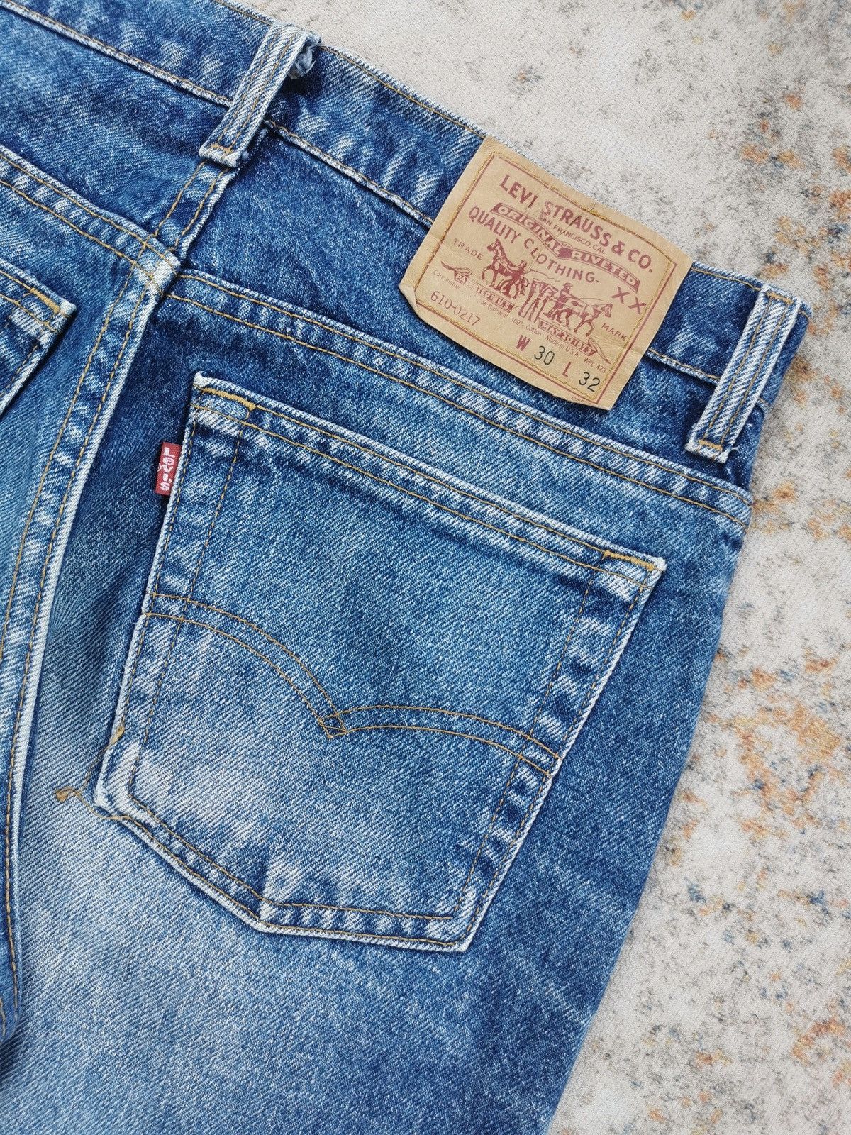 Levi's × Vintage Levis 610-0217 Jeans (LG98) Size US 28 / EU 44 - 6 Thumbnail