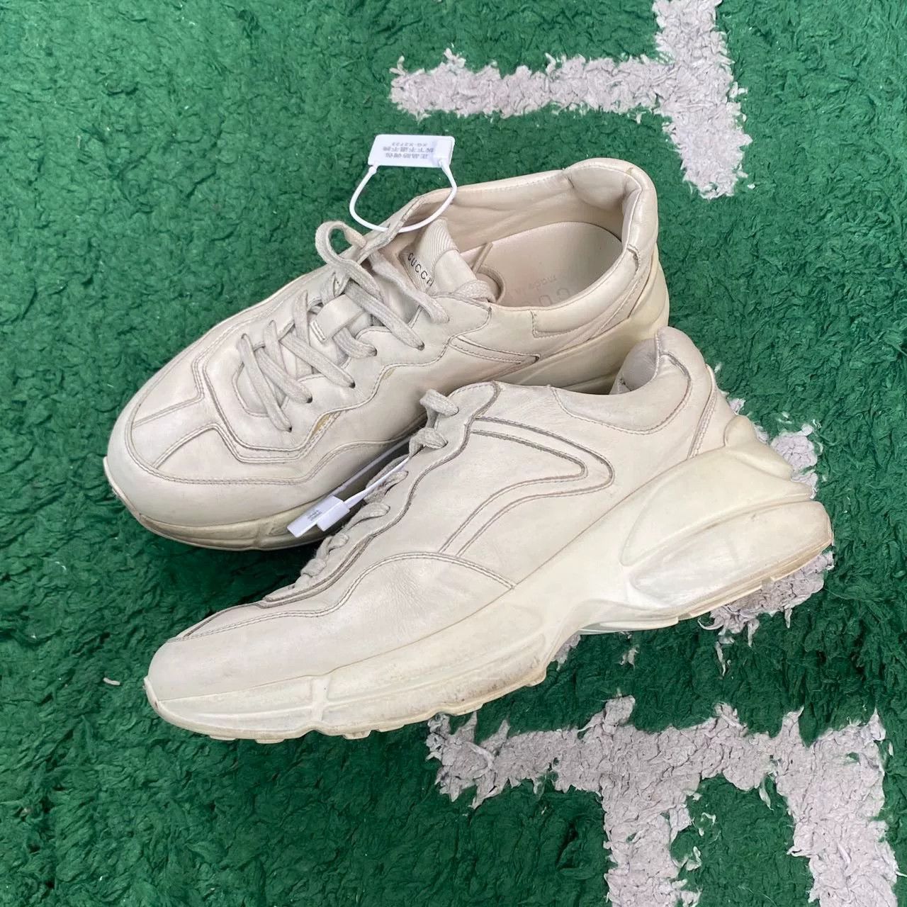 Gucci Gucci Rhyton Men's Distressed Ivory Dad Shoes Size US 7.5 / EU 40-41 - 1 Thumbnail