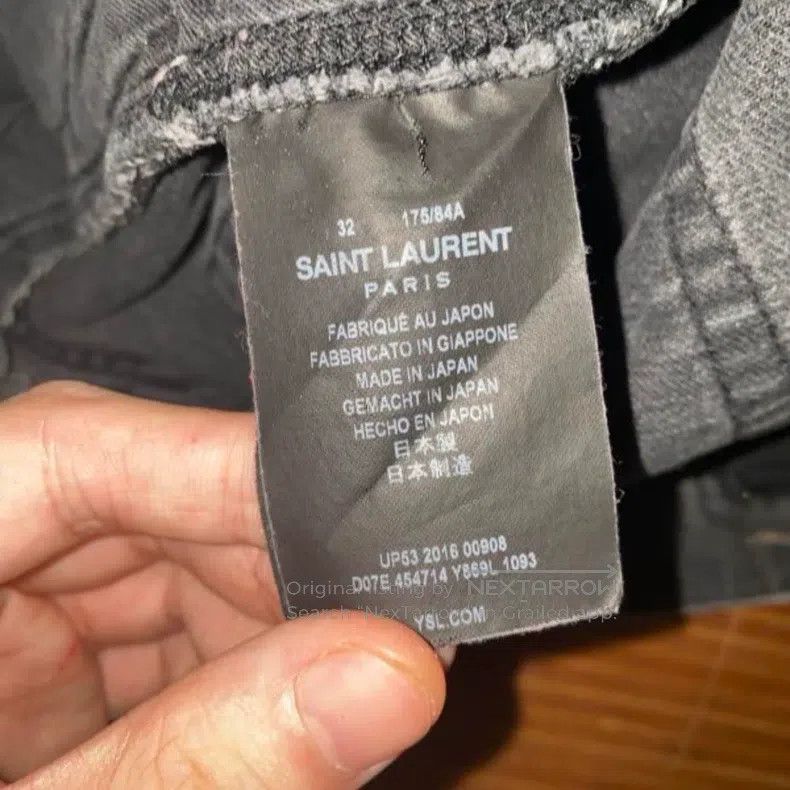 Saint Laurent Paris Saint Laurent Paris Tattered small destroyed wash denim je Size US 32 / EU 48 - 4 Thumbnail