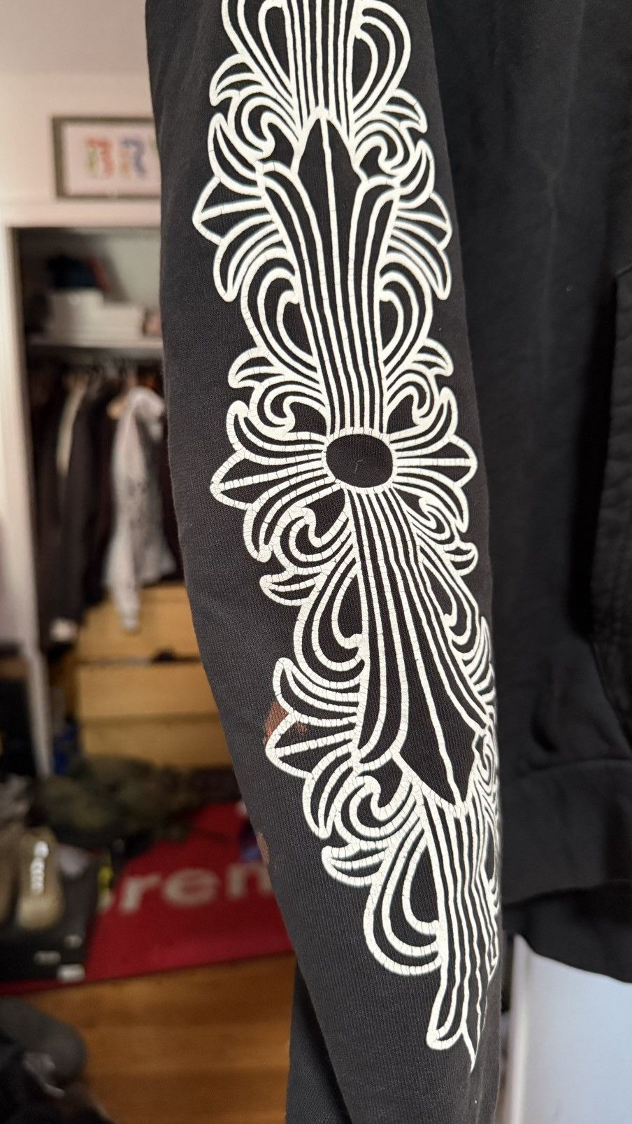 Chrome Hearts Chrome Hearts Horseshoe Floral Hoodie Size US XL / EU 56 / 4 - 3 Thumbnail