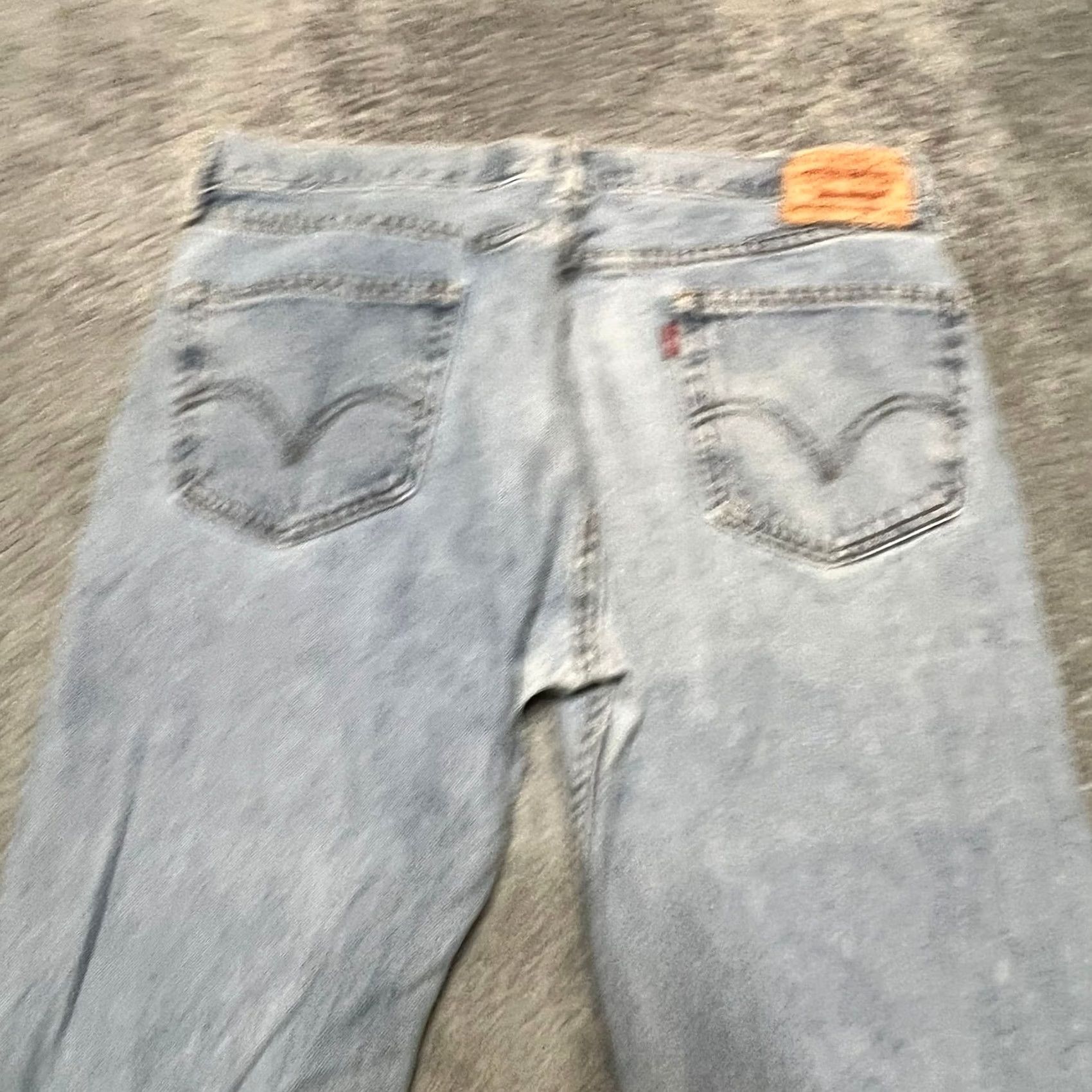 Levi's Levis 505 Jeans Blue Denim Straight Leg Distressed Pants Mens 34 x34 Size US 34 / EU 50 - 2 Thumbnail