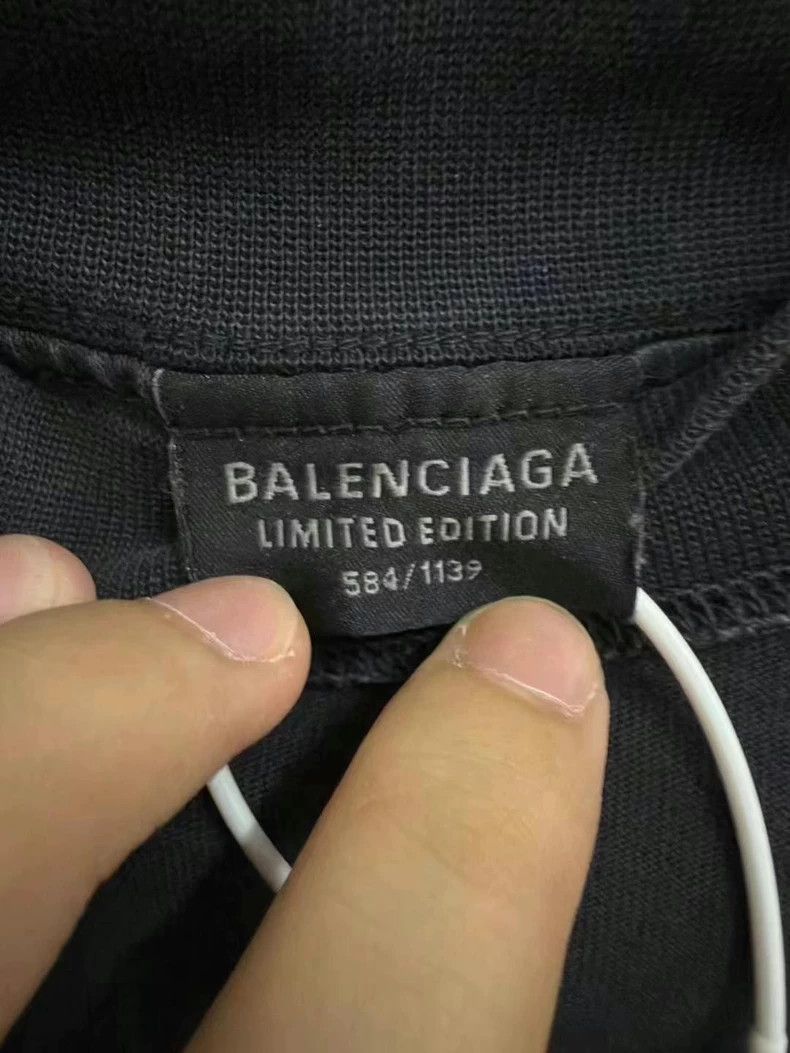 Balenciaga Balenciaga Black Prohibited Short Sleeve Size US L / EU 52-54 / 3 - 3 Thumbnail