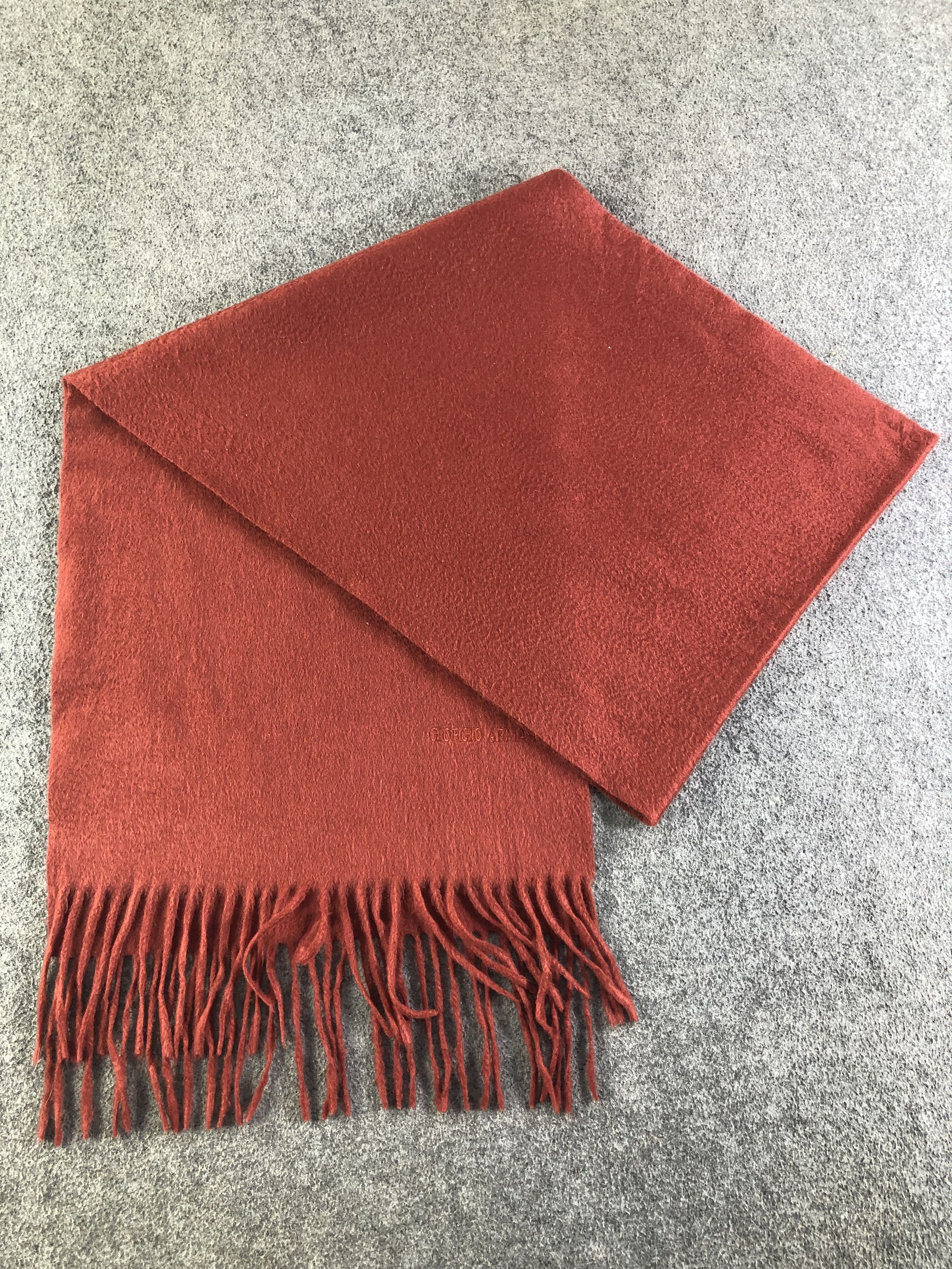 Giorgio Armani Giorgio Armani Cashmere Scarf / Muffler / Neckwear SS1396 Size ONE SIZE - 6 Thumbnail