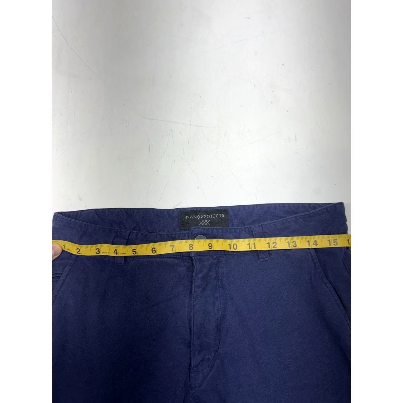 Rhone Rhone Nano Projects Performance TECH Chino Pants Mens 31x31 Blue Regular Straight Zip Pockets Breathable 2020s Size US 31 - 5 Thumbnail