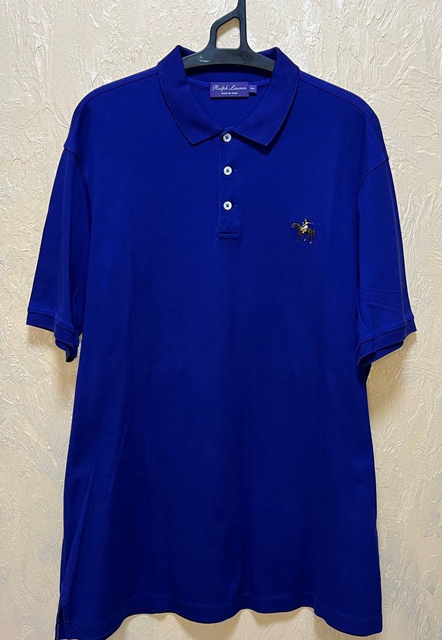 image of Ralph Lauren Purple Label Ralph Laurent Purple Label Polo Shirt in Striped, Men's (Size 2XL)