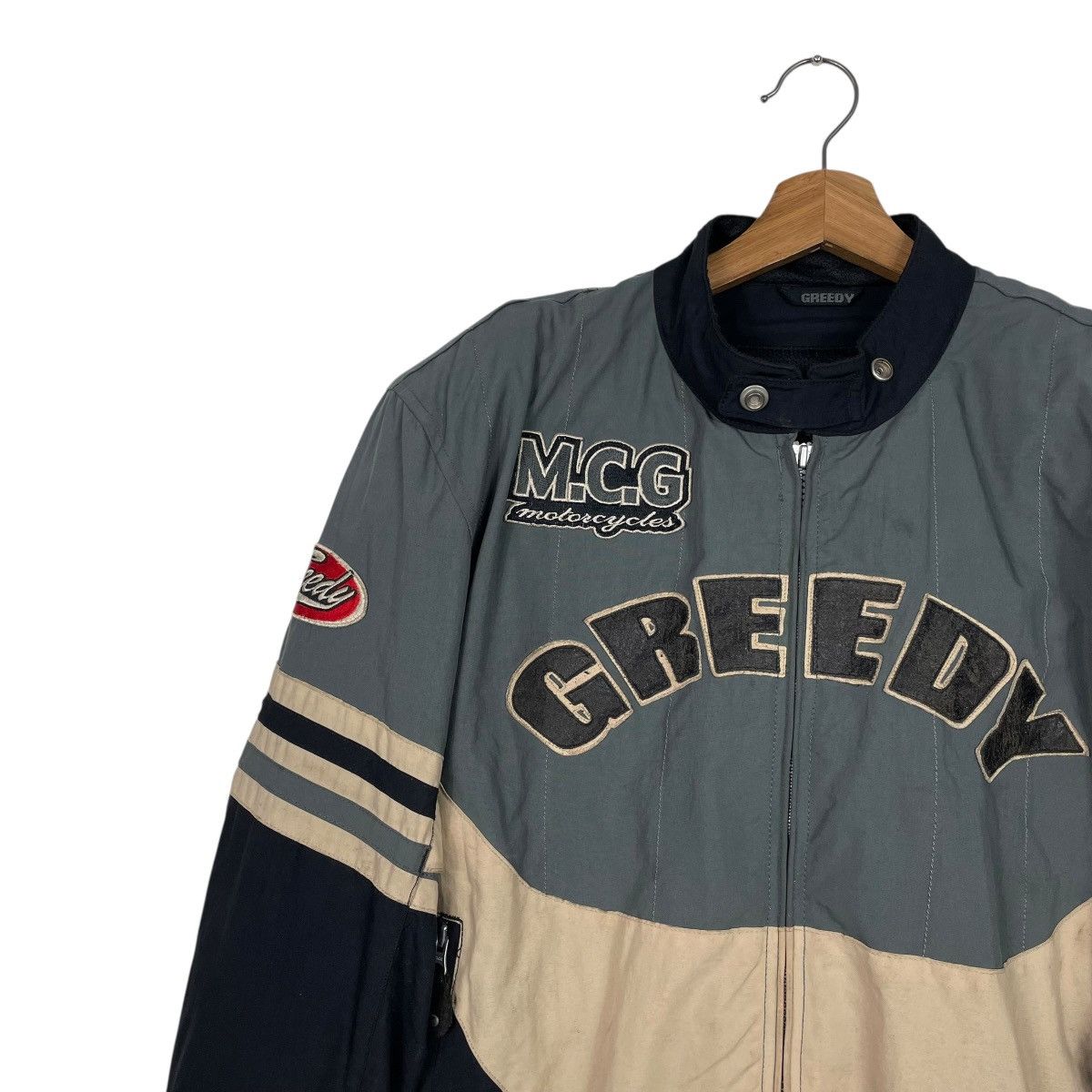 Japanese Brand Greedy Color Block Motorcycle Riding Jacket Size US M / EU 48-50 / 2 - 6 Thumbnail