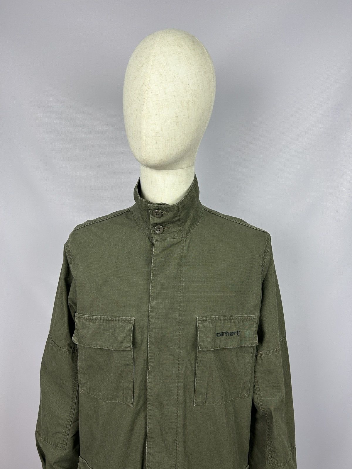 Carhartt × Vintage Vintage Carhartt Force Ripstop Field Bomber Force Jacket 90s Size US L / EU 52-54 / 3 - 2 Thumbnail