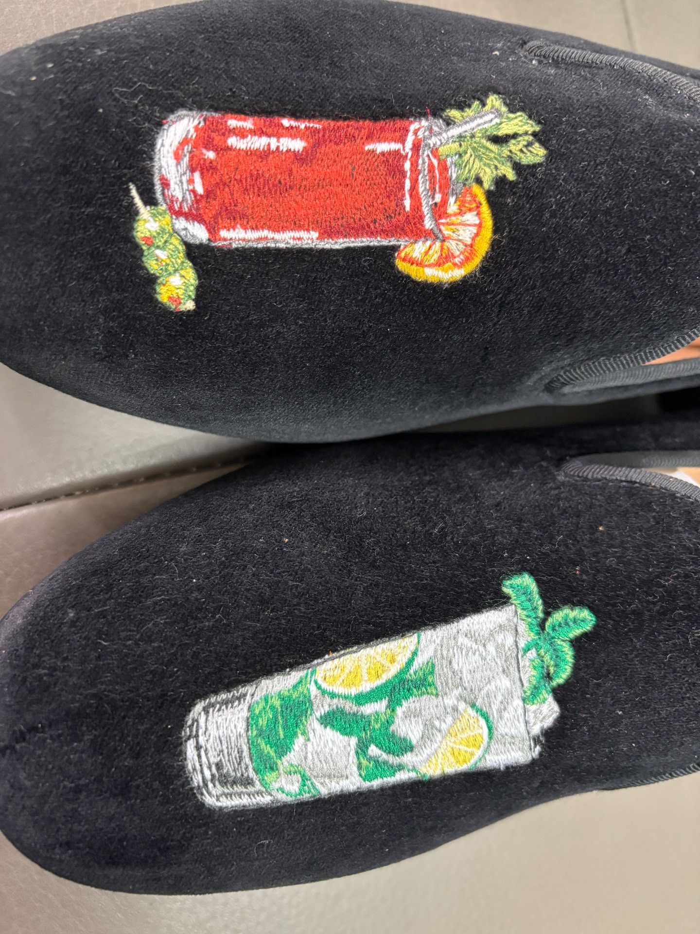 Stubbs & Wootton Velvet Smoking Loafers in Black, Men's (Size 10) — image 3 of 6