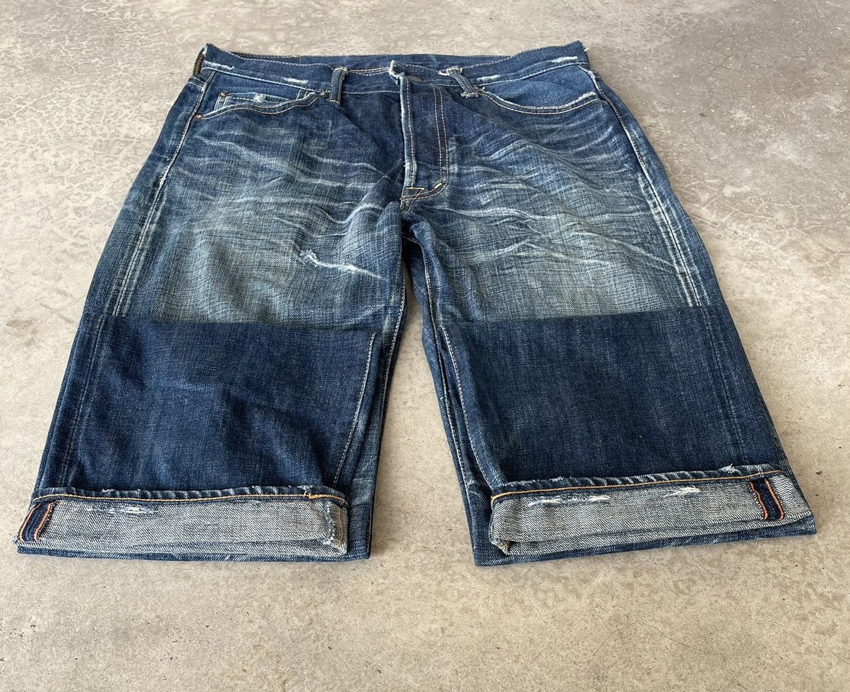 Jean Japanese Brand Distressed Redline Jeans Size US 31 - 2 Thumbnail