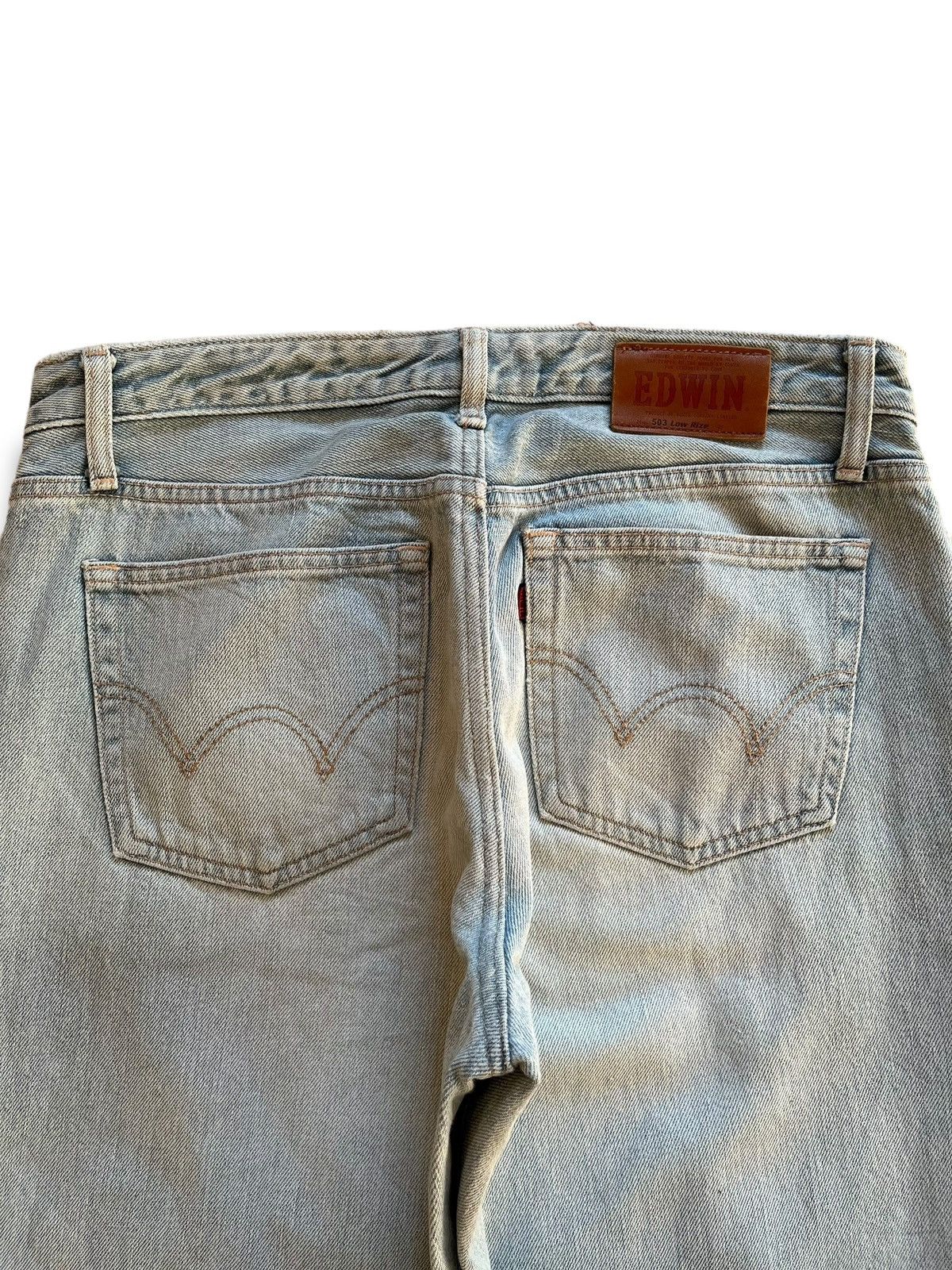 Edwin Vintage Japan Edwin 503 Distressed Patched Baggy Style Jeans Size US 32 / EU 48 - 8 Thumbnail