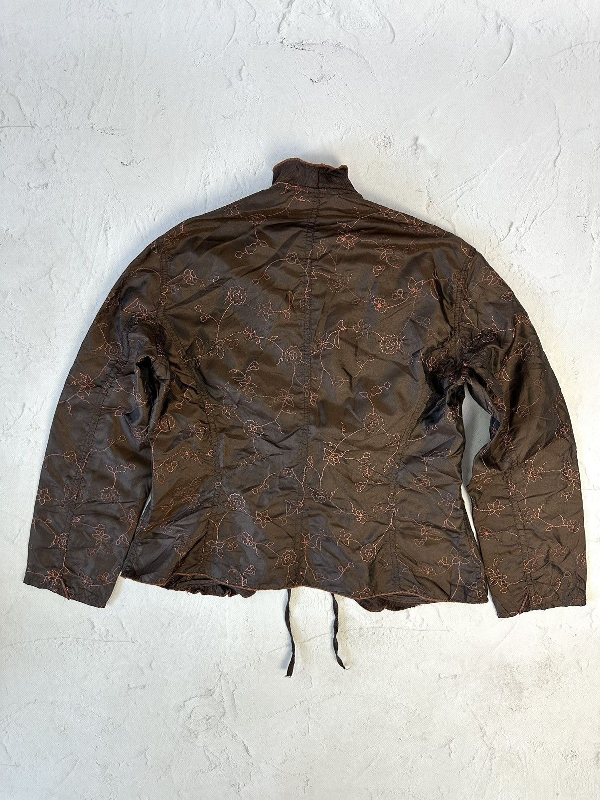 Beauty Beast × If Six Was Nine × Vintage Vintage Brown Floral Blouse Size M / US 6-8 / IT 42-44 - 5 Thumbnail
