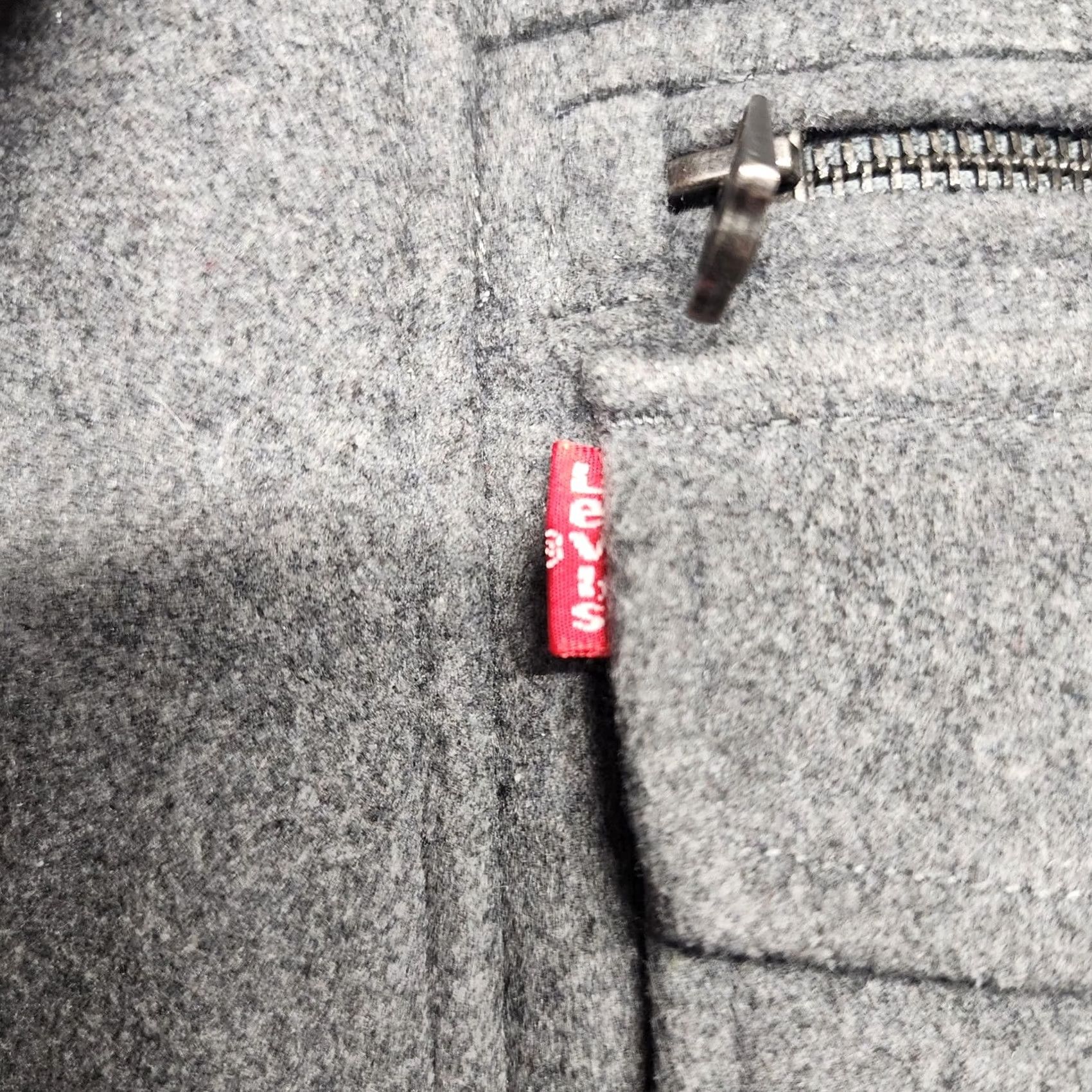 Levi's Levi's Jacket Mens Large Gray Wool Blend Quilted Lined Field Coat Snap Zip Military Jacket Pockets Zipper Logo Vintage No Mens Size US L / EU 52-54 / 3 - 5 Thumbnail