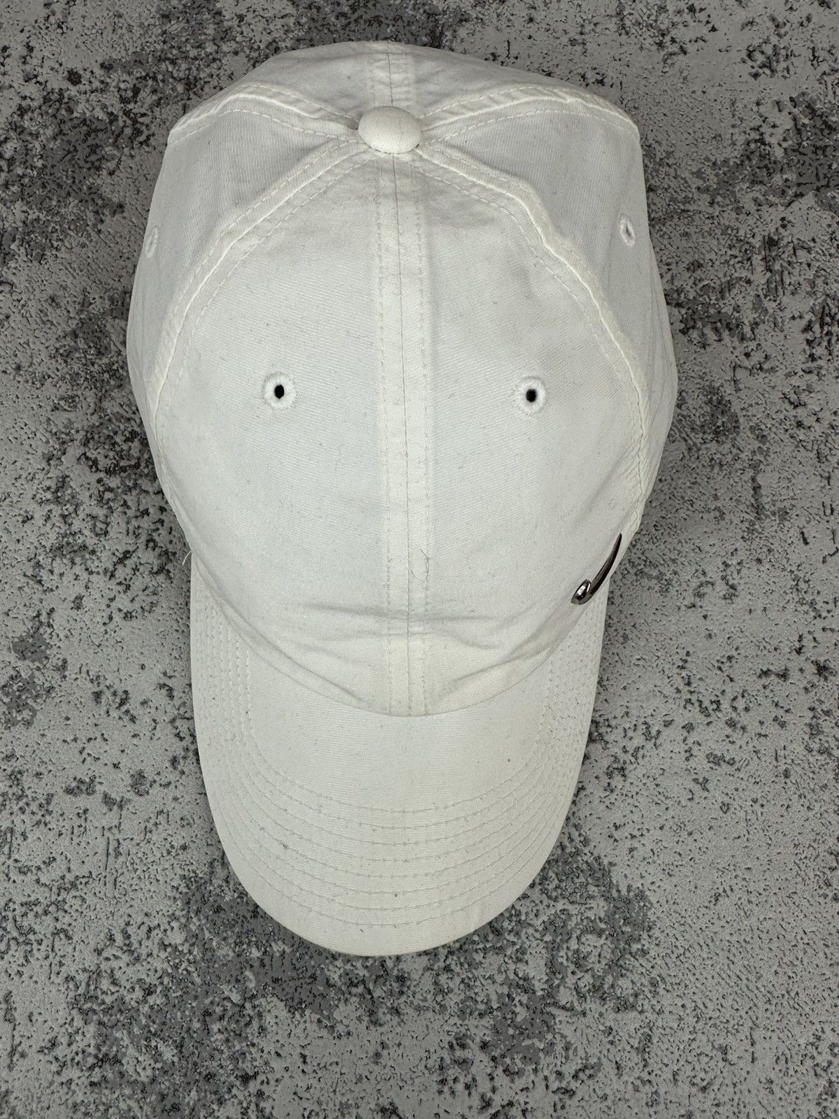 Nike Nike Heritage86 White Mini Swoosh Cap Clean Minimal Look Size ONE SIZE - 3 Thumbnail