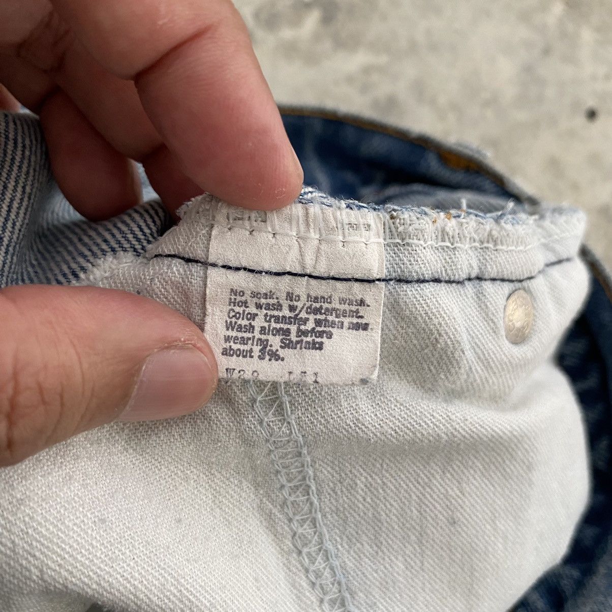 Vintage 70’s Levis 517 Faded Blue Distressed Flared Jeans