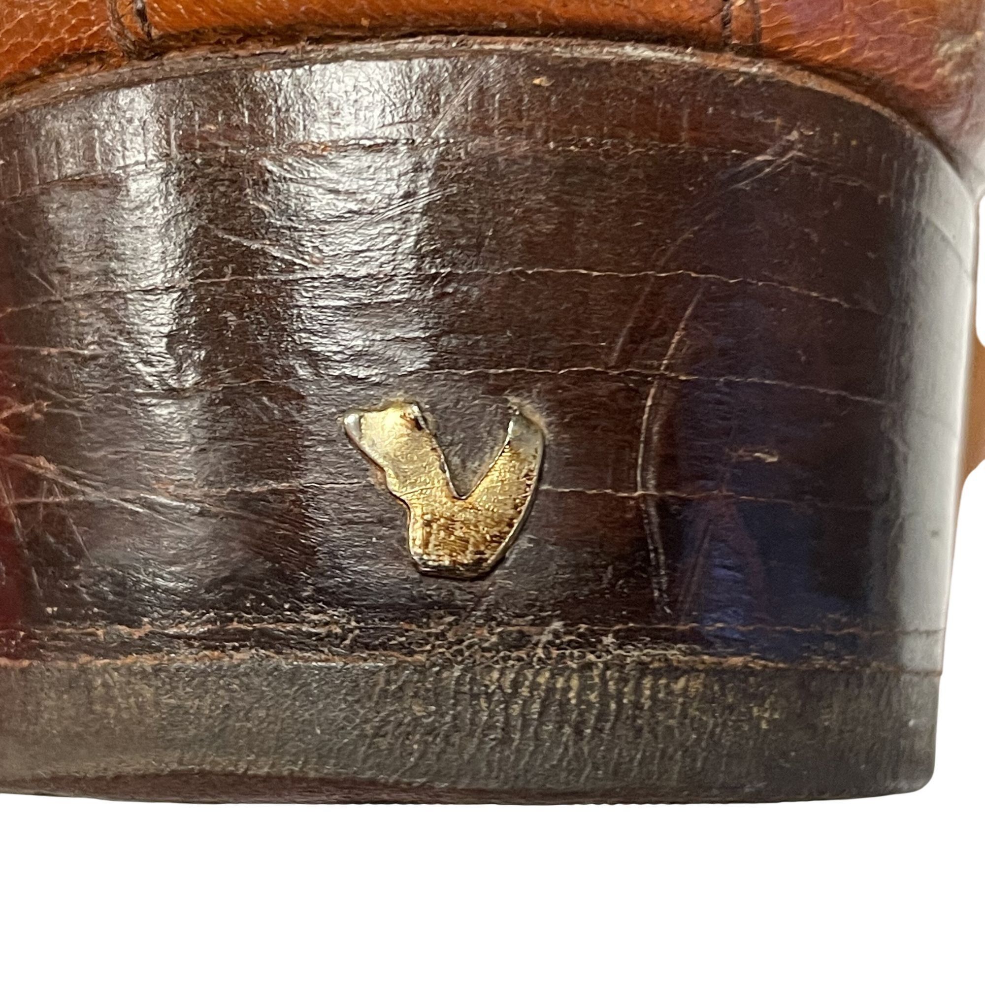 Other Vtg Volare Carlo Leoni Cognac Leather MoD LoGo Swanky Shoes Size US 10 / EU 43 - 16 Thumbnail