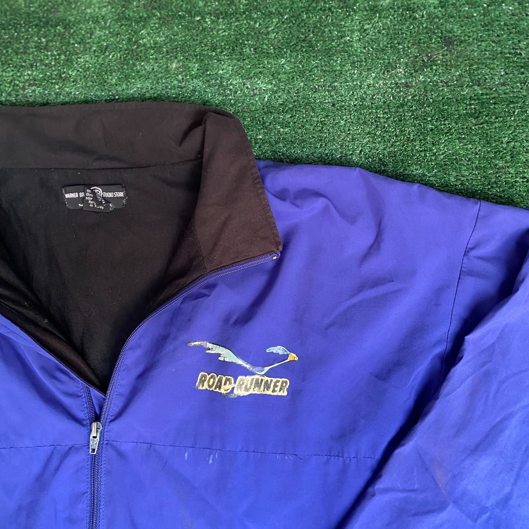 Warner Bros Vintage Y2K Road Runner Bomber Jacket Retro Looney Tunes Size US XXL / EU 58 / 5 - 2 Thumbnail