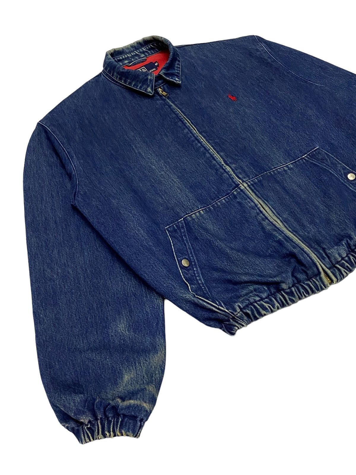 Polo Ralph Lauren Vintage 90s Polo Ralph Lauren Denim Bomber Jacket Size US M / EU 48-50 / 2 - 21 Thumbnail