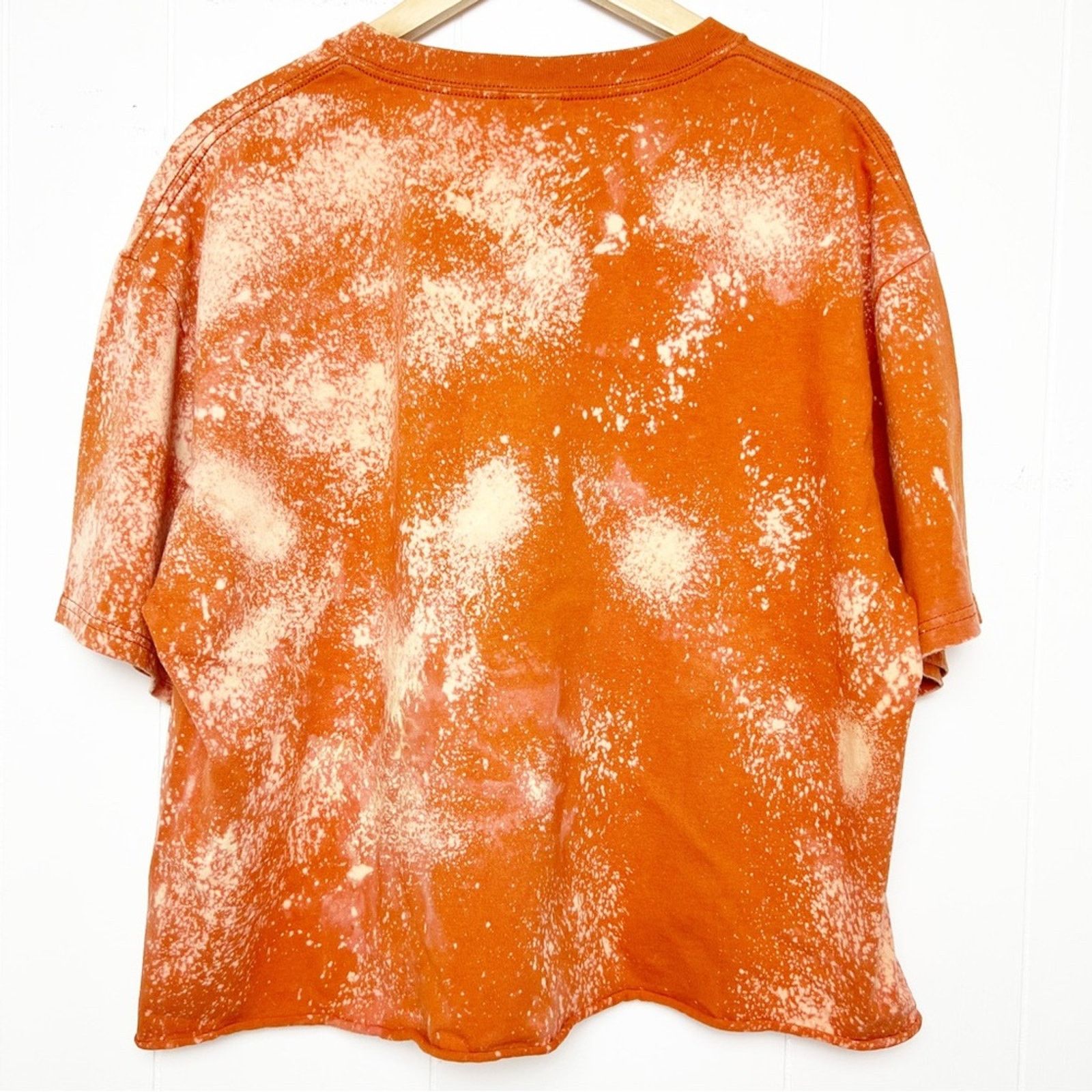 Gildan Alaska Raptor Eagle Graphic Orange Tie Dyed Cropped Tee XL Size XL / US 12-14 / IT 48-50 - 4 Thumbnail