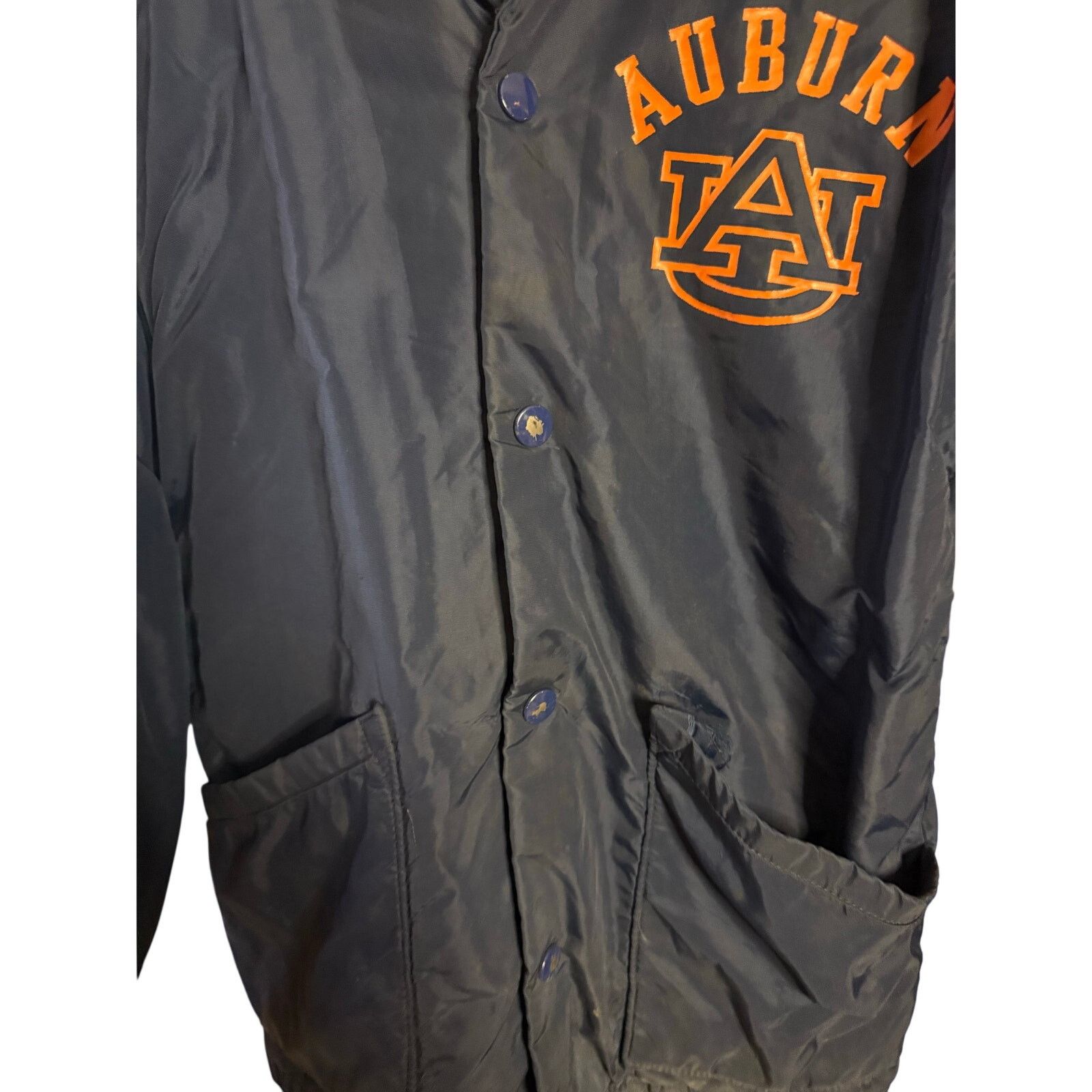 Russell Athletic Vintage Auburn Tigers Youth Satin Button-Up Size US M / EU 48-50 / 2 - 3 Thumbnail