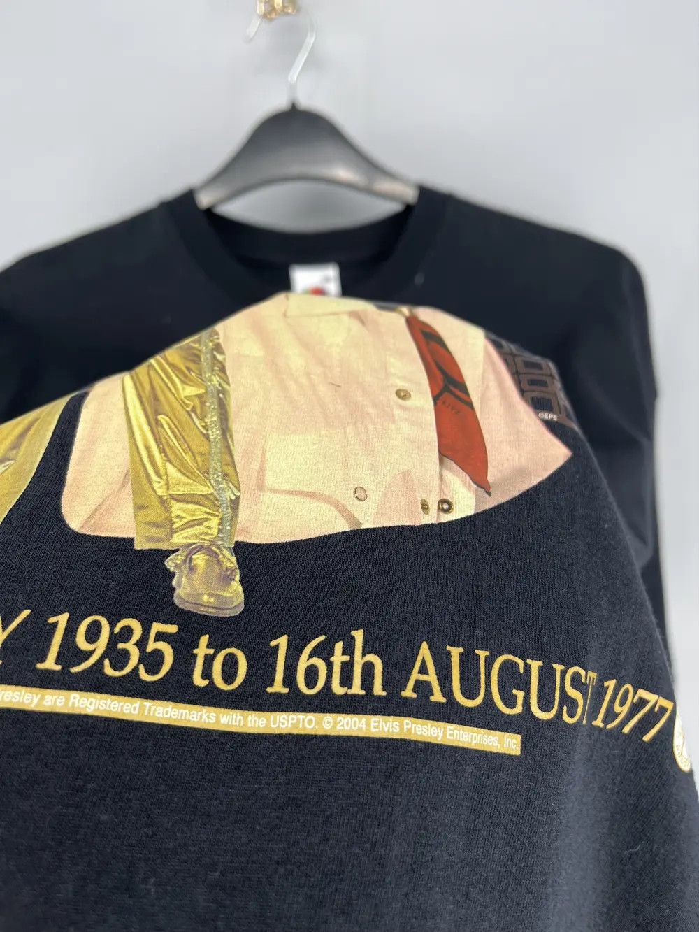Band Tees × Vintage Vintage 90s Elvis Presley Great Elvis t-shirt 2004 L big log Size US XL / EU 56 / 4 - 6 Thumbnail