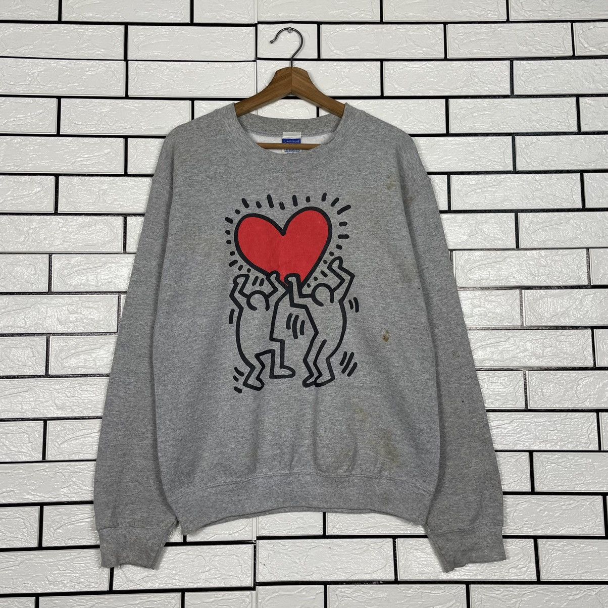 RAGEBLUE Rage Blue x Keith Haring Crewneck Sweatshirt Size US S / EU 44-46 / 1 - 1 Thumbnail