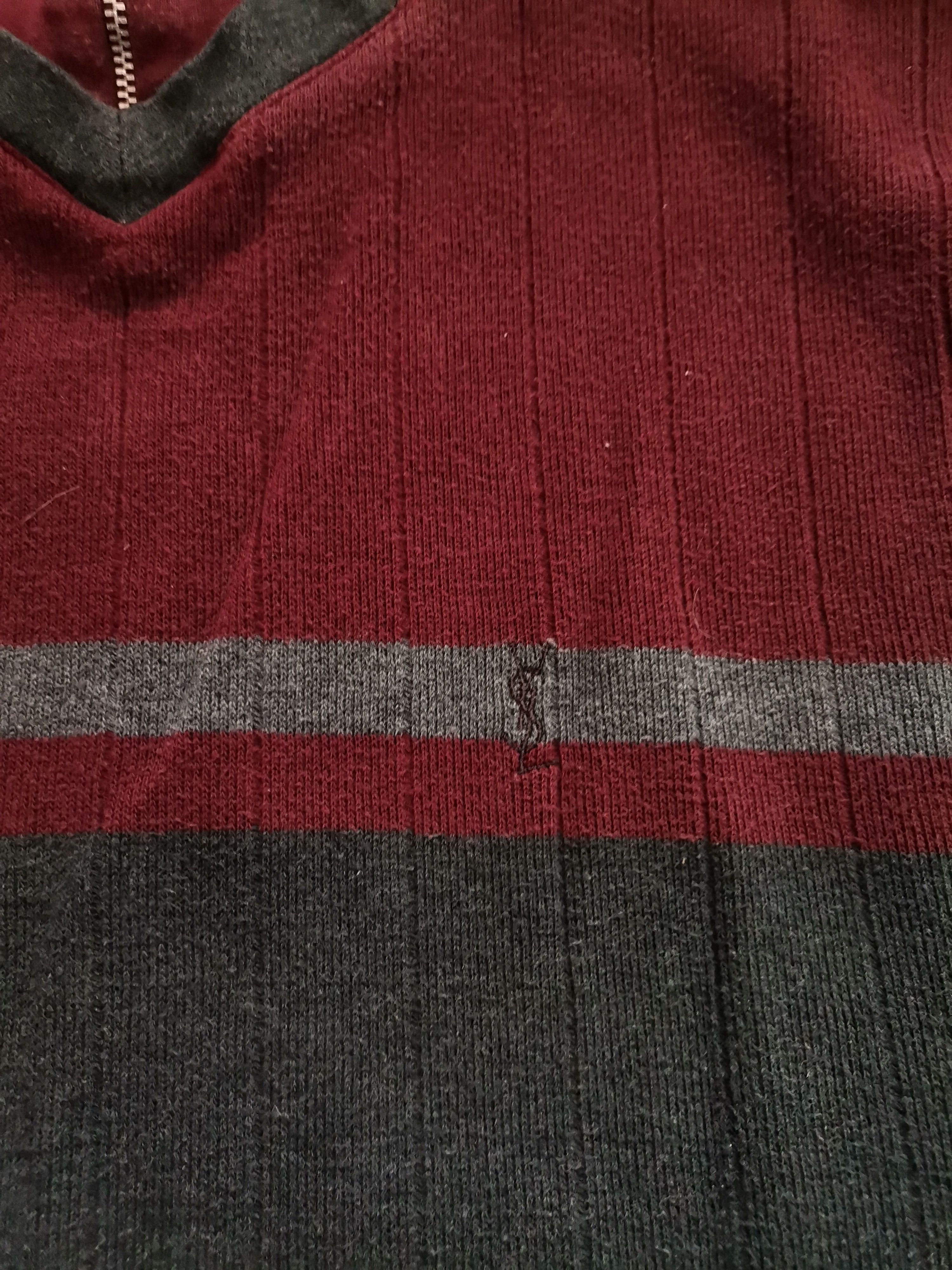 Vintage × Yves Saint Laurent Vintage Yves Saint Laurent Zip Sweater Size US XL / EU 56 / 4 - 2 Thumbnail