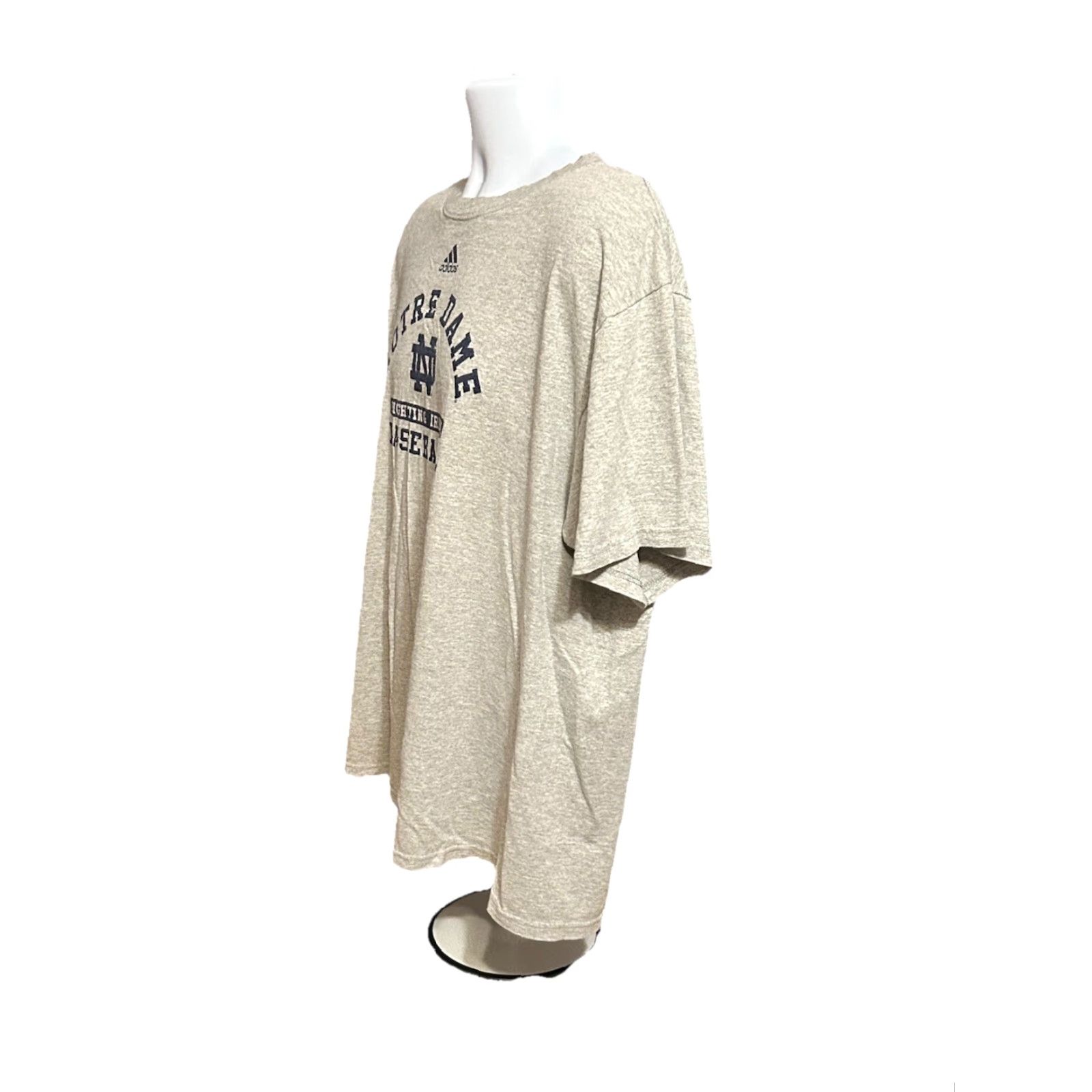 Adidas VINTAGE Notre Dame Fighting Irish Adidas Shirt Men Large Heather Gray Size US XL / EU 56 / 4 - 3 Thumbnail