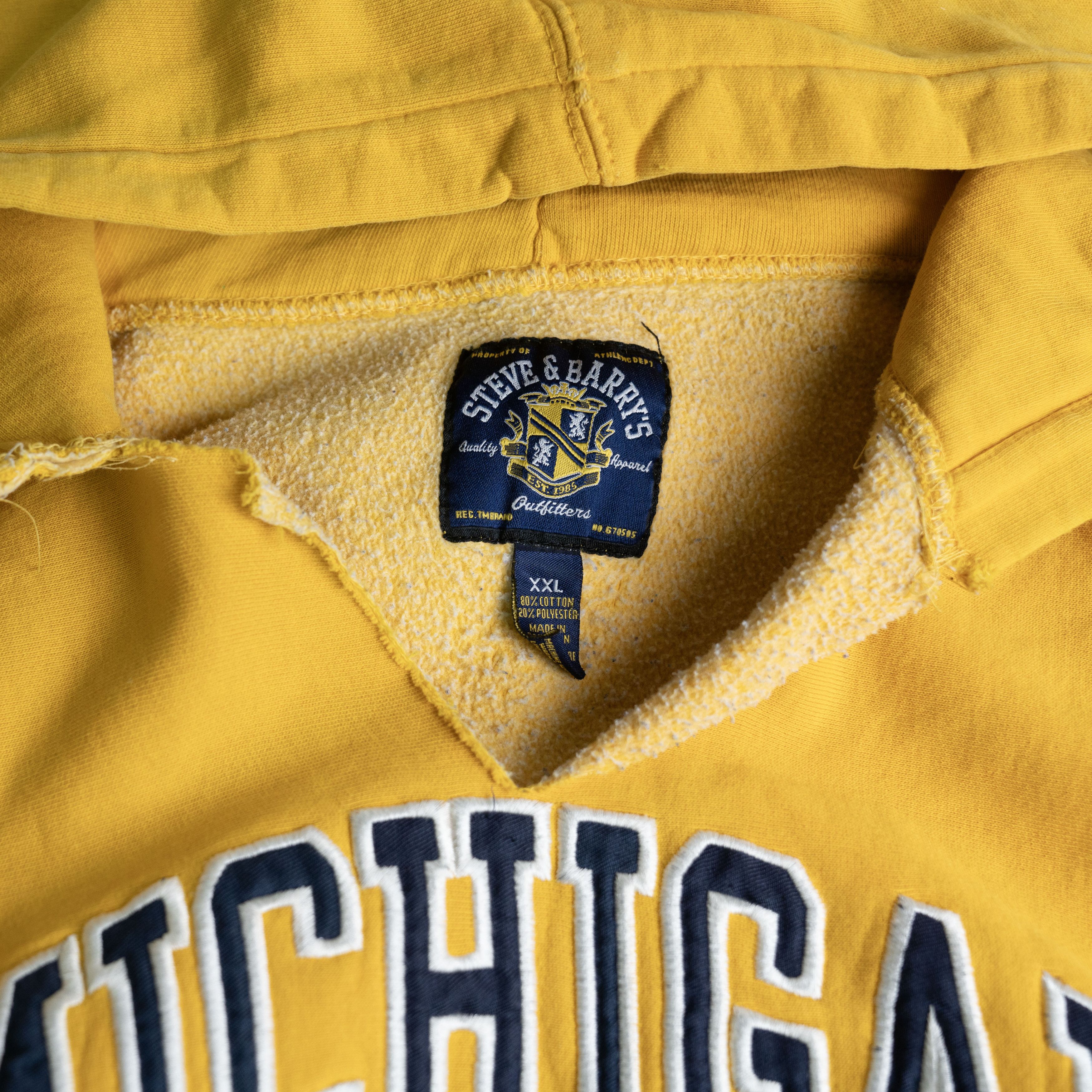 Vintage Vintage 1990's University of Michigan Hoodie Size US XXL / EU 58 / 5 - 3 Thumbnail