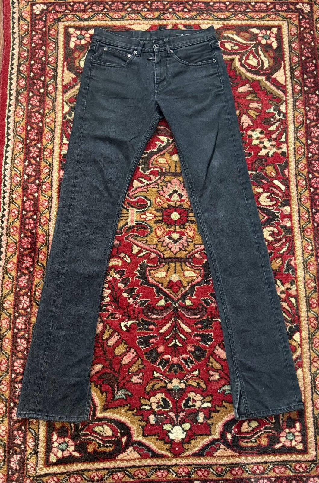 Off-White Off white flared denim with embroidered stripes Size US 29 - 2 Thumbnail