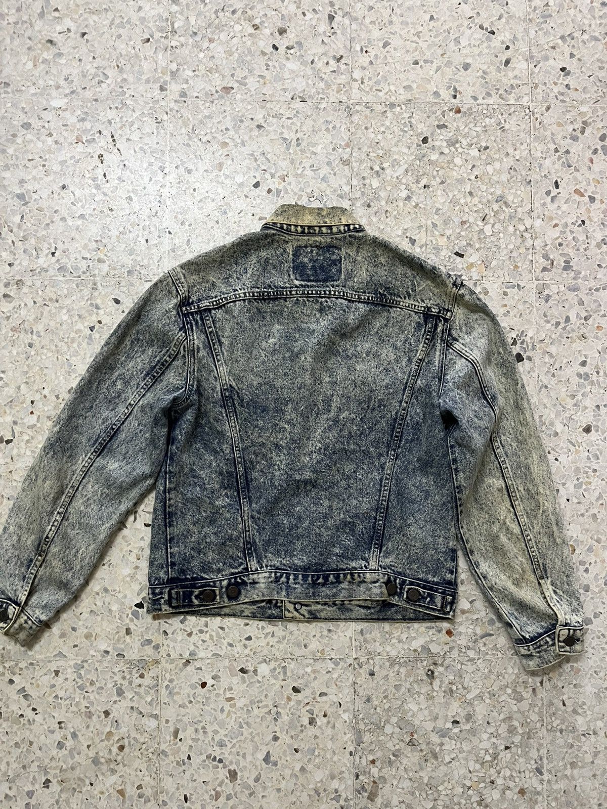 Levi's Vtg 80s Levi’s 70610 Acid Wash Trucker Jacket Size US M / EU 48-50 / 2 - 6 Thumbnail