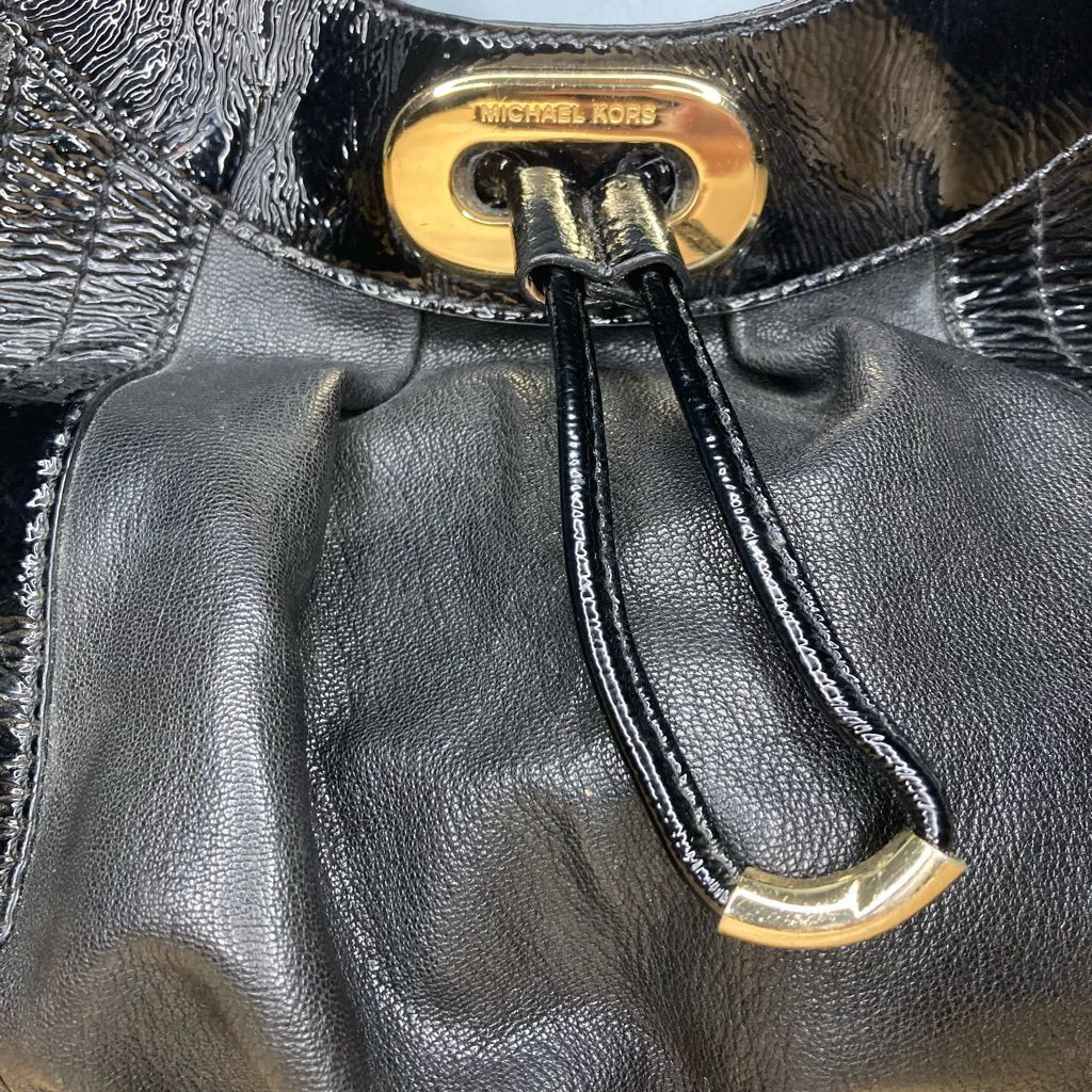 Michael Kors Michael Kors, Mixed Leather Drawstring Hobo Bucket Shoulder Bag Size ONE SIZE - 2 Thumbnail
