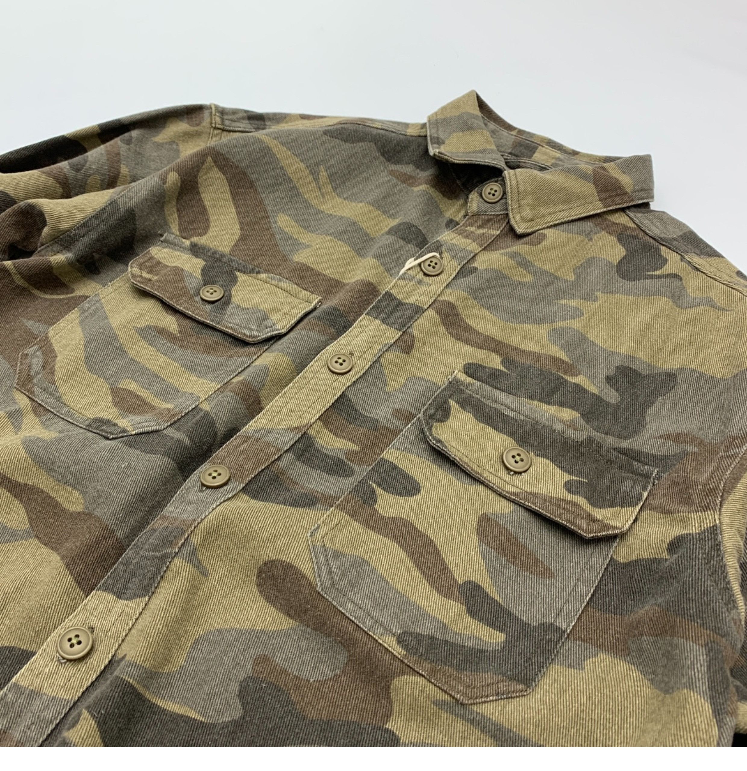 Japanese Brand Retro Heavyweight Camouflage Long Sleeved Size US XXL / EU 58 / 5 - 3 Thumbnail