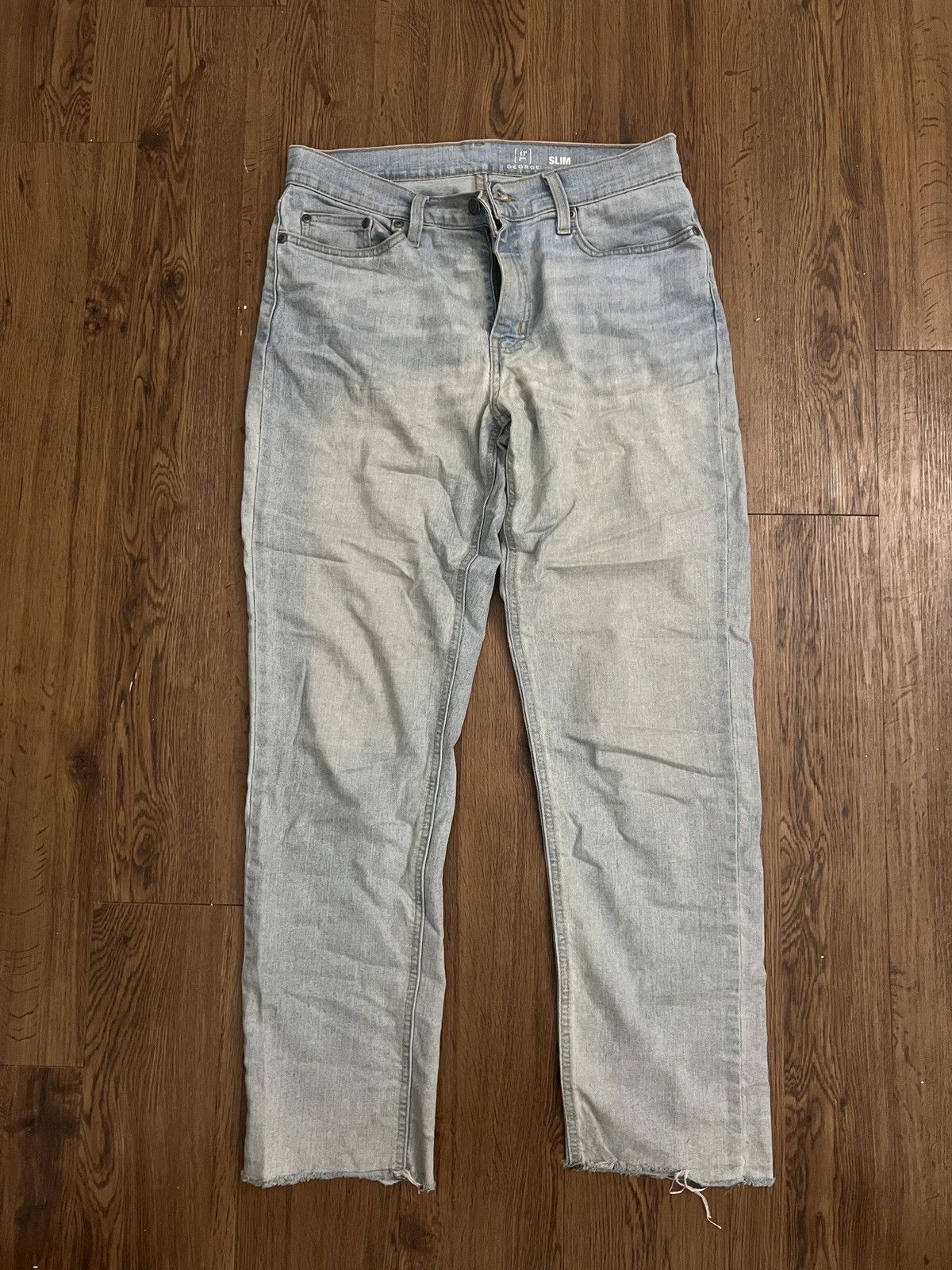 George George Light Wash Slim Denim 30x30 Size US 30 / EU 46 - 1 Thumbnail