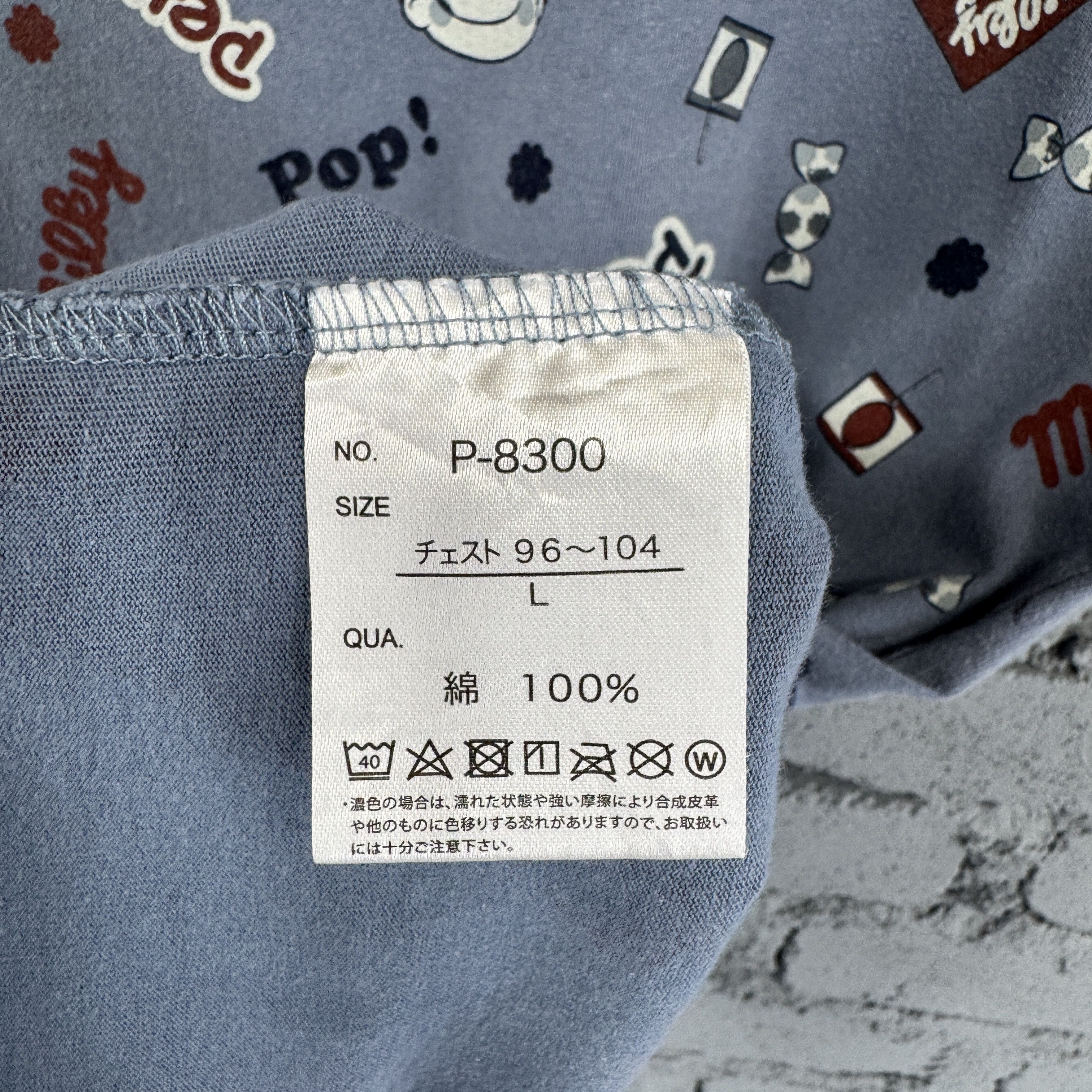 Vintage Shimamura Peko & Poko Peco and Poko Candy Pattern Tshirt Size US L / EU 52-54 / 3 - 6 Thumbnail