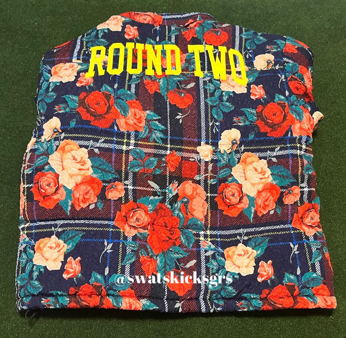Round Two × Vintage Rare Round Two Floral Puffer Lined Reversible Jacket Size US XL / EU 56 / 4 - 3 Thumbnail